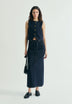 FALDA DENIM MIDI