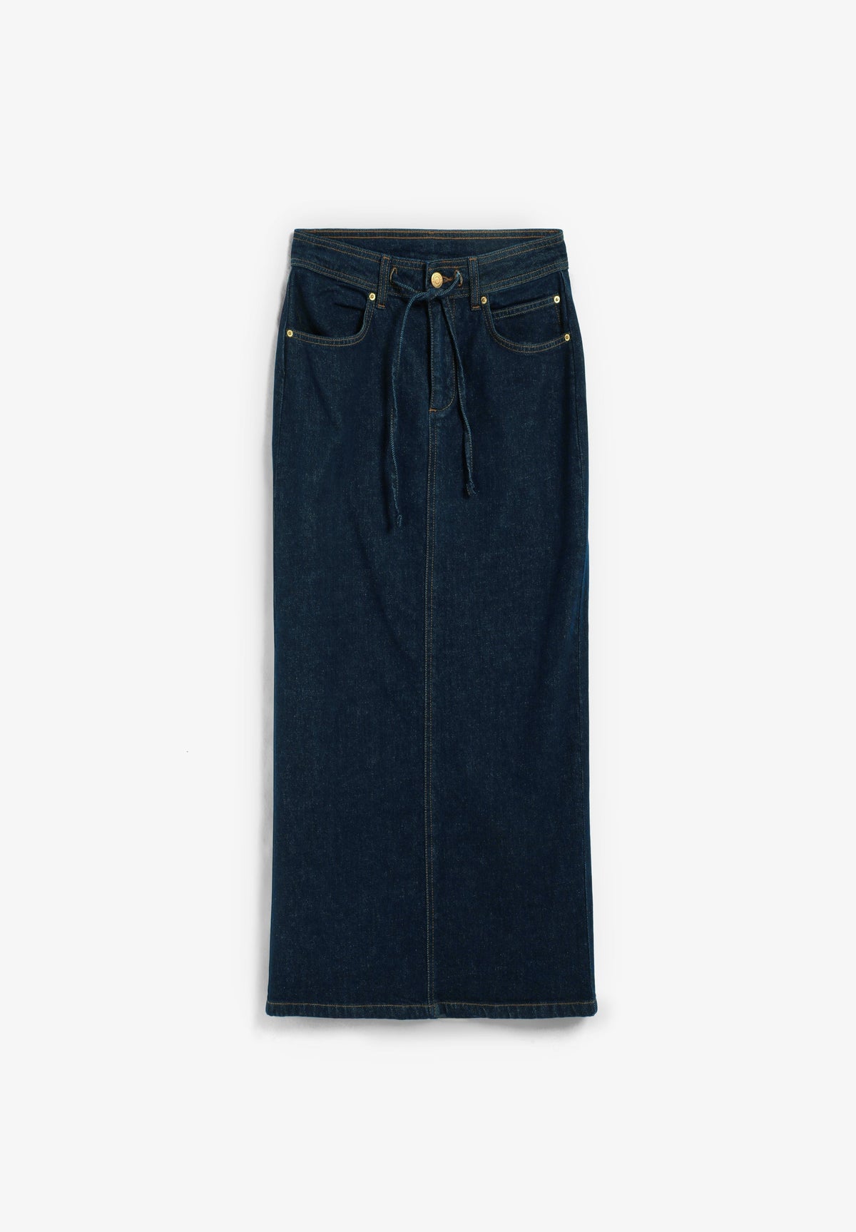 FALDA DENIM MIDI