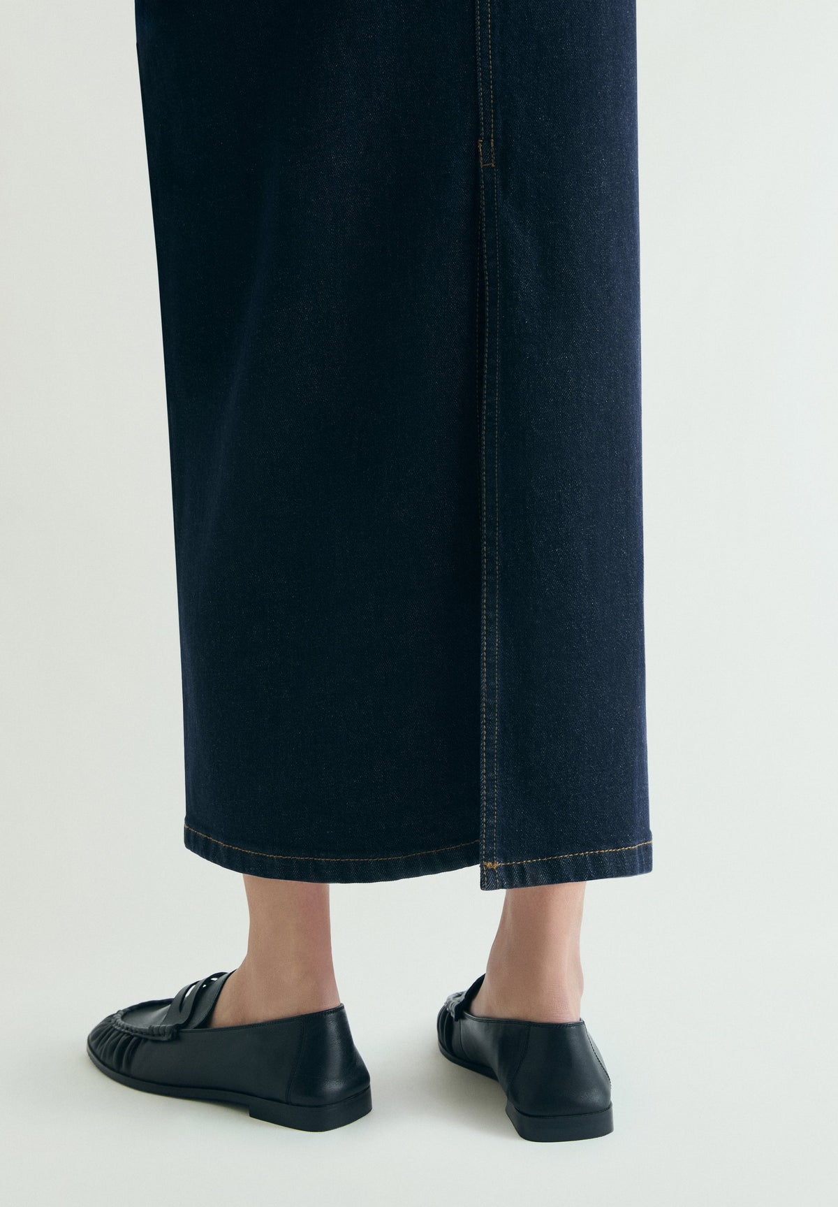 FALDA DENIM MIDI