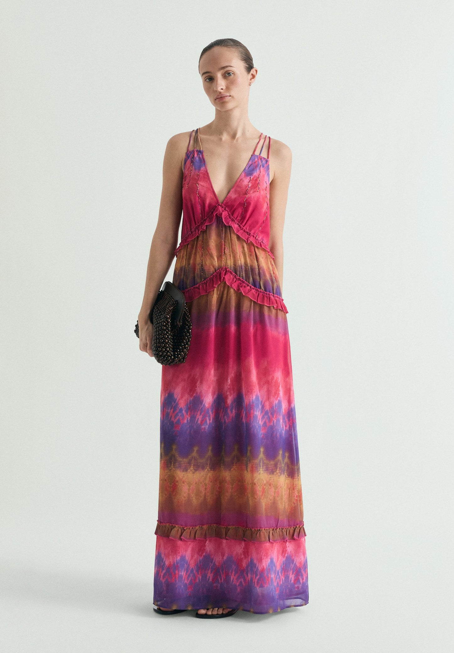 VESTIDO TIE DYE ABALORIOS