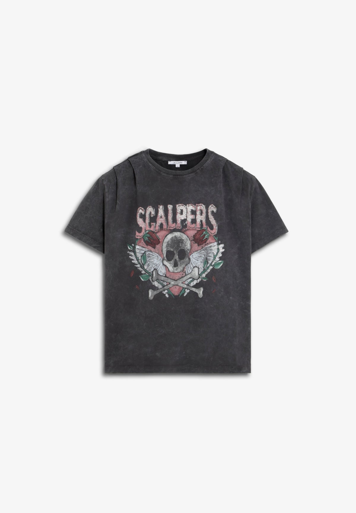 CAMISETA CALAVERA EFECTO LAVADO