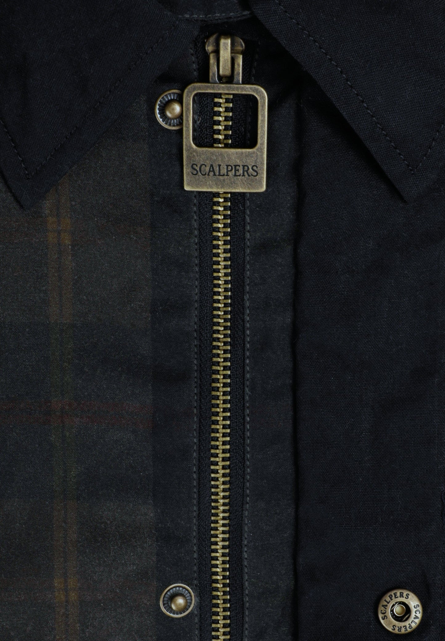 CHAQUETA ENCERADA CUADROS