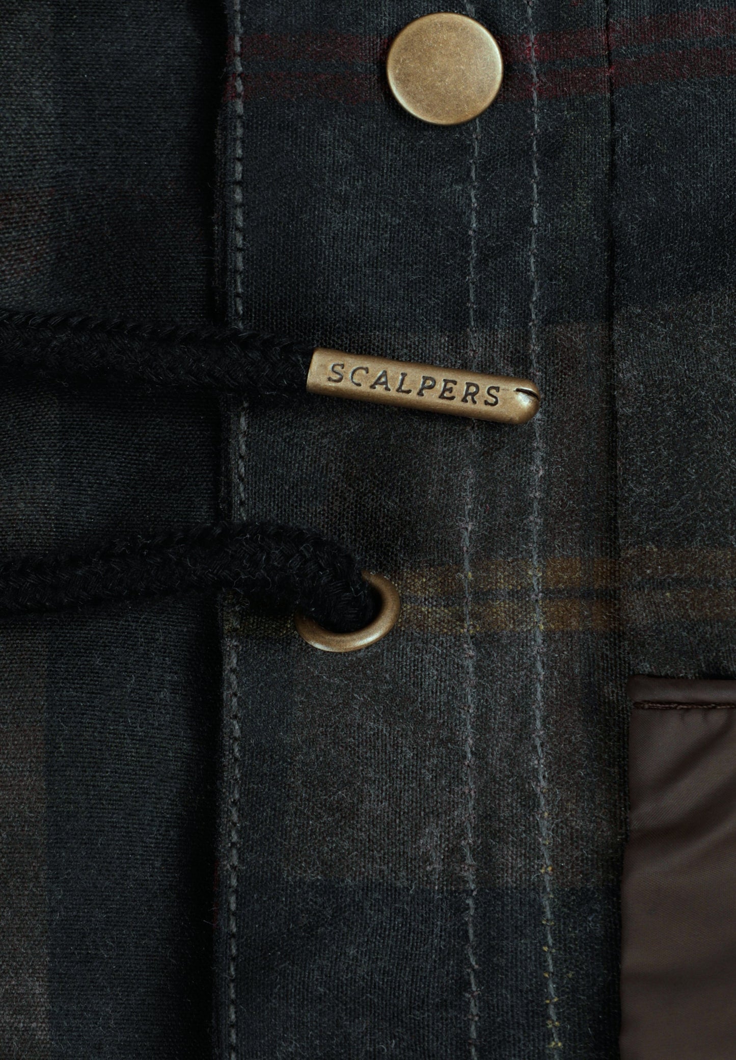 CHAQUETA ENCERADA CUADROS