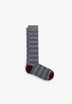 CALCETINES RAYAS BORDADO CALAVERA