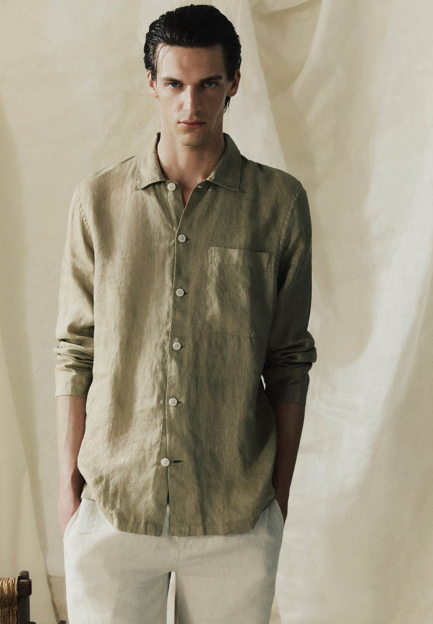 CAMISA LINO LOOSE FIT
