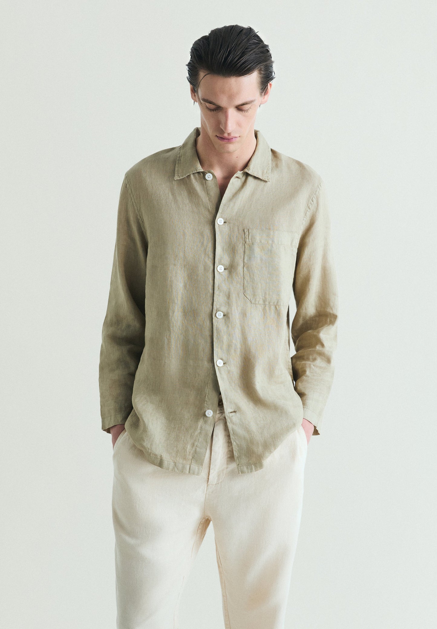 CAMISA LINO LOOSE FIT