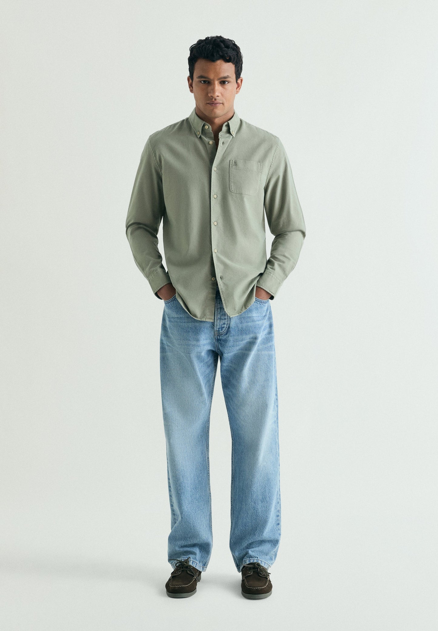 CAMISA OXFORD BORDADO TONO
