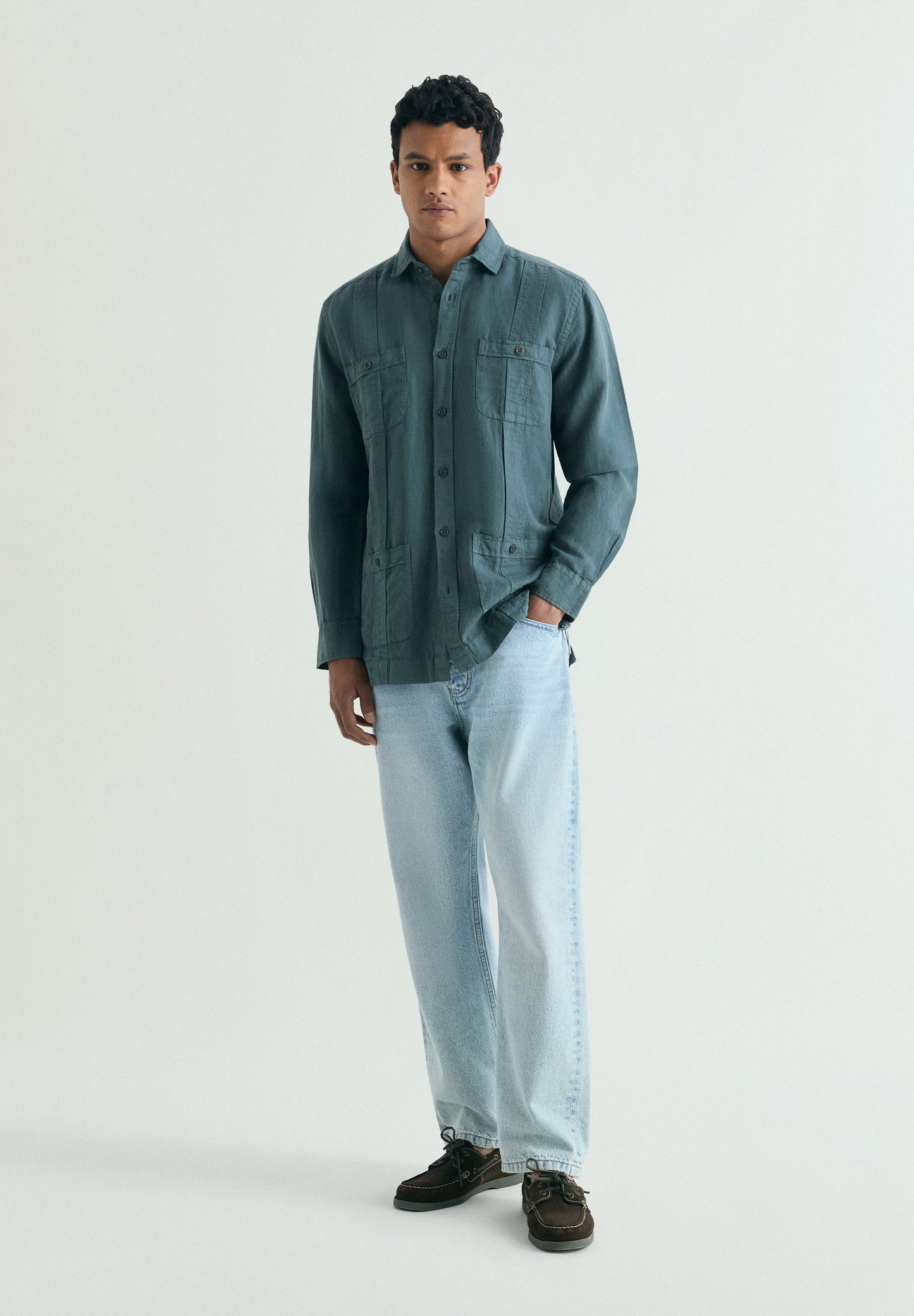 CAMISA GUAYABERA LINO