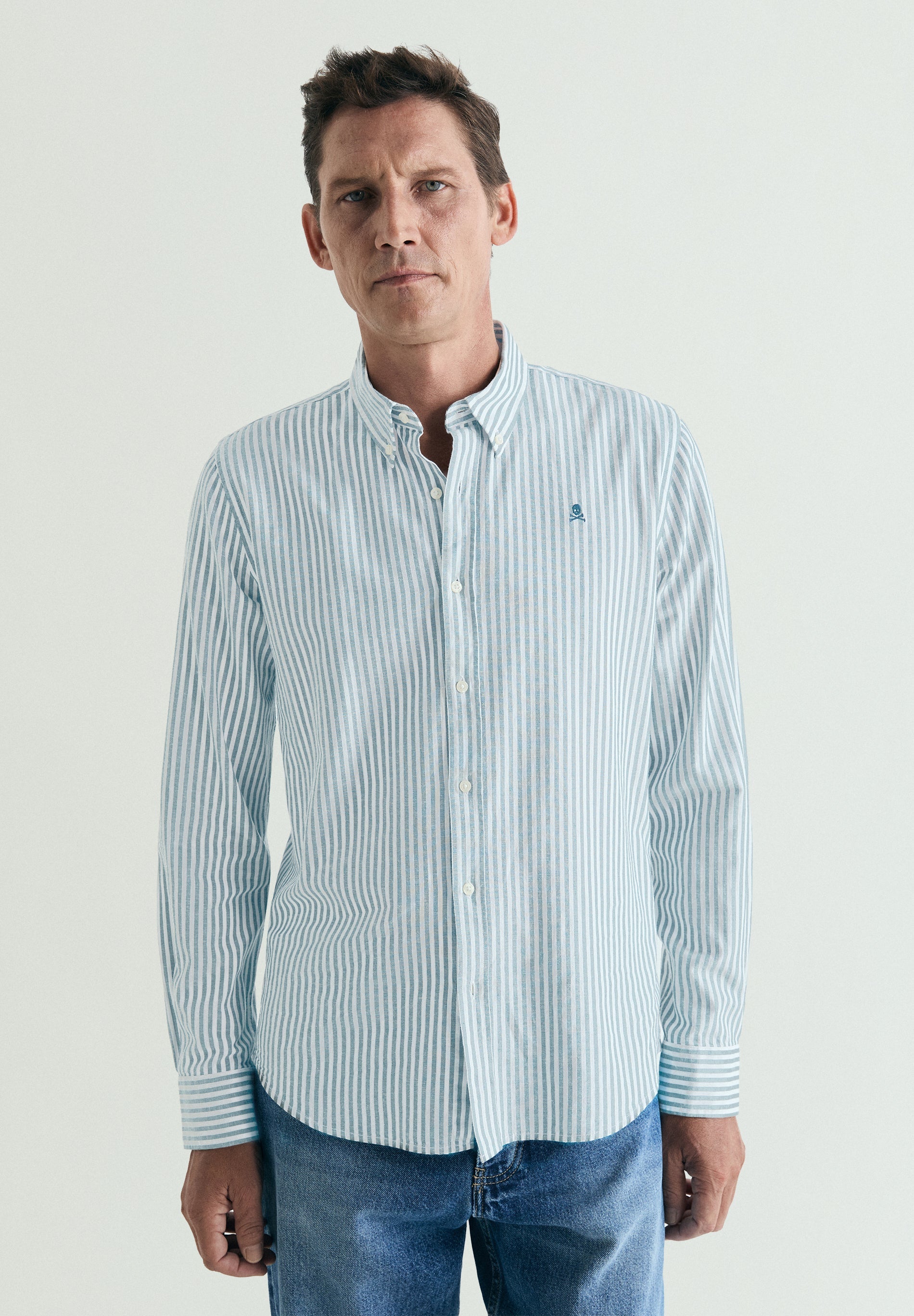 CAMISA OXFORD ALGODÓN Y LINO