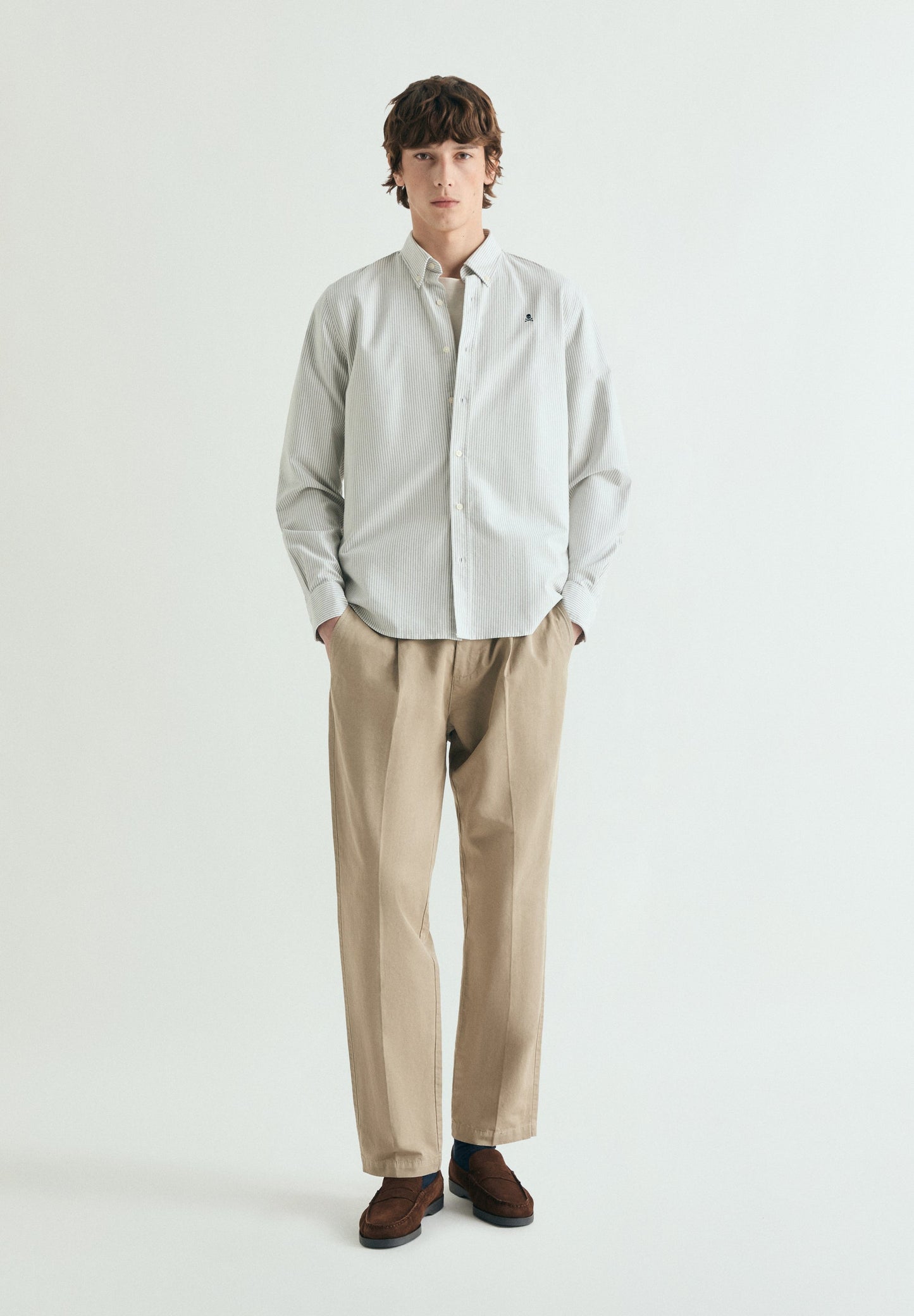 CAMISA OXFORD ESTAMPADA RAYAS