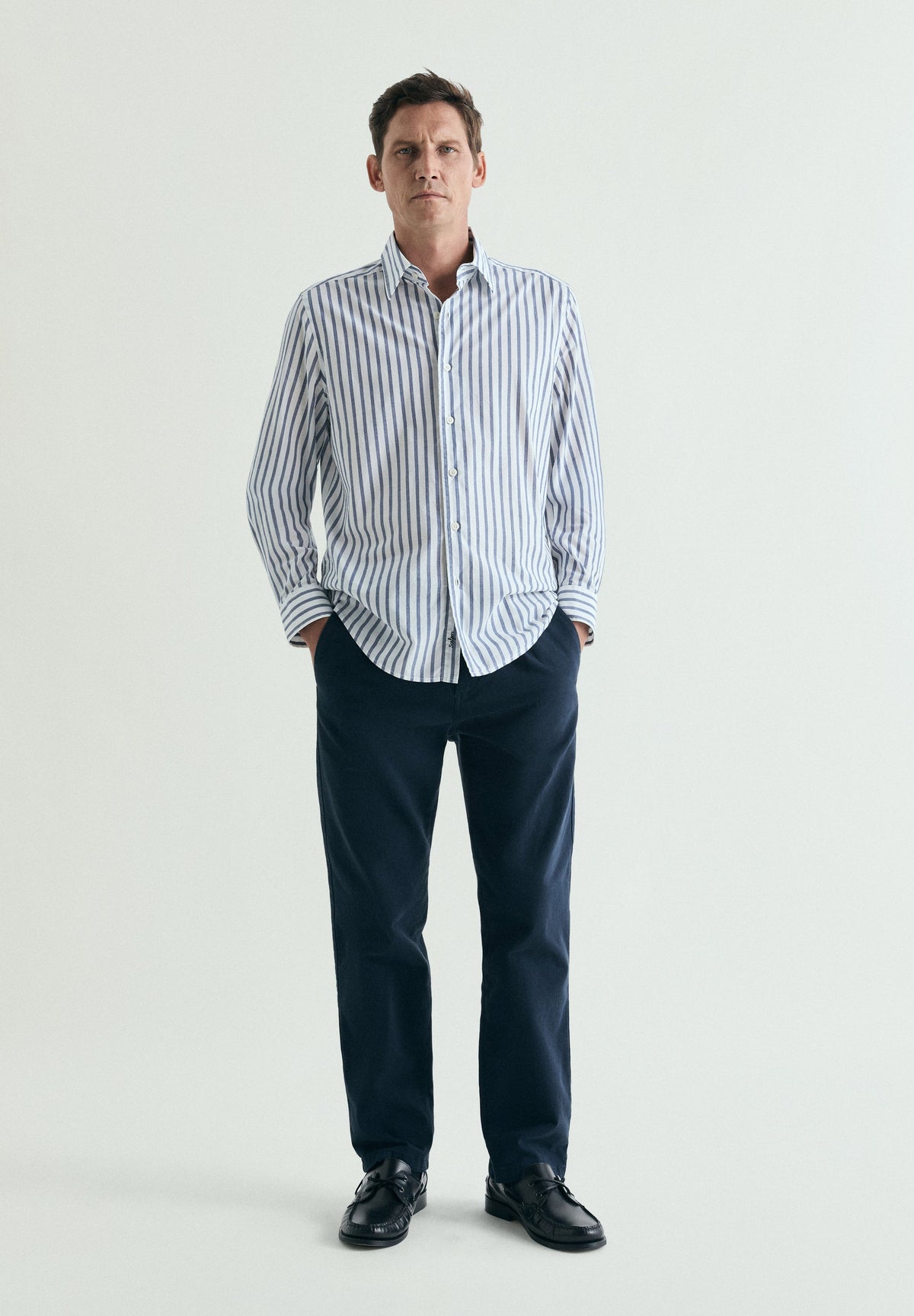 CAMISA RAYAS ALGODÓN REGULAR FIT