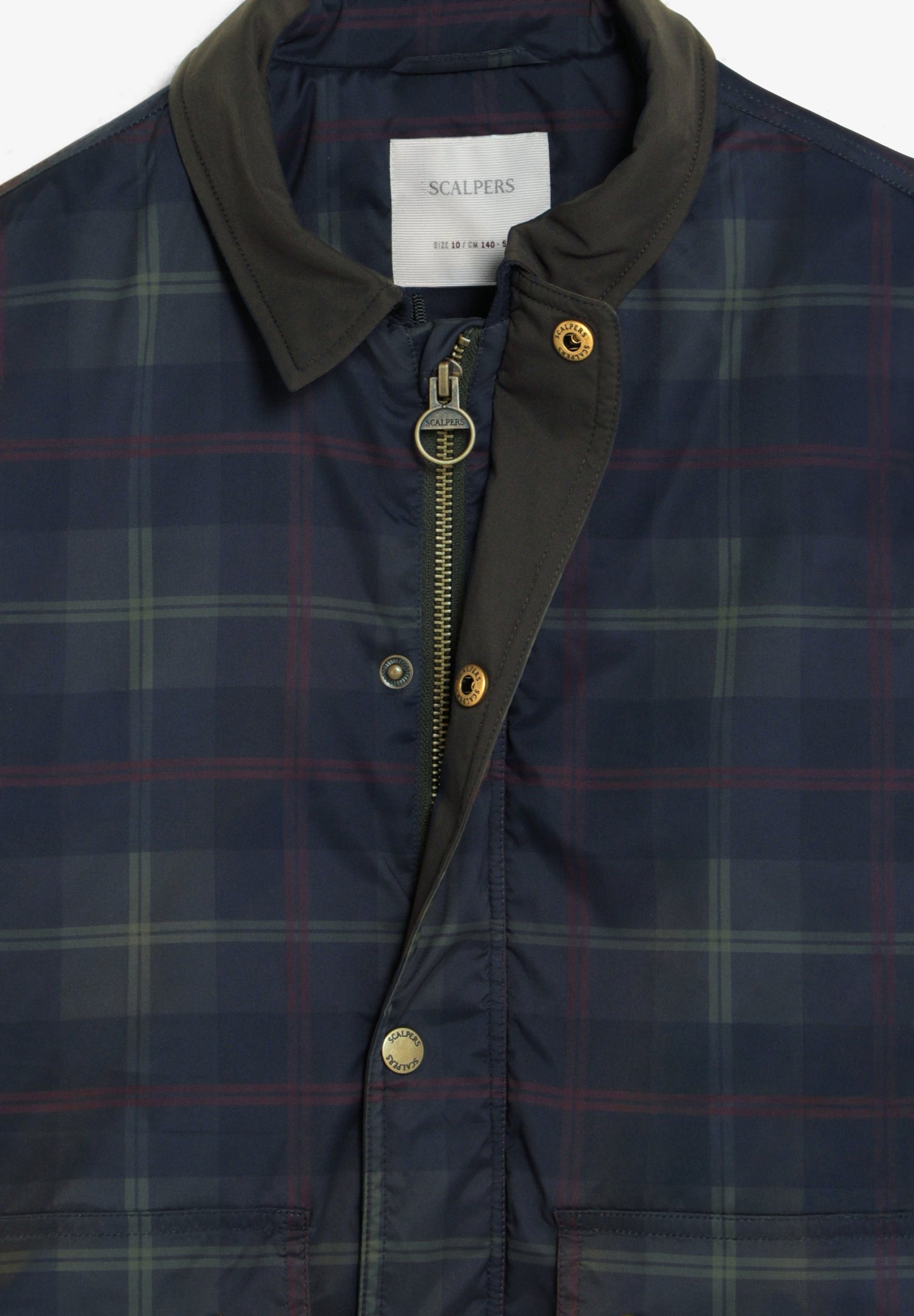 CHAQUETA ENCERADA CUADROS