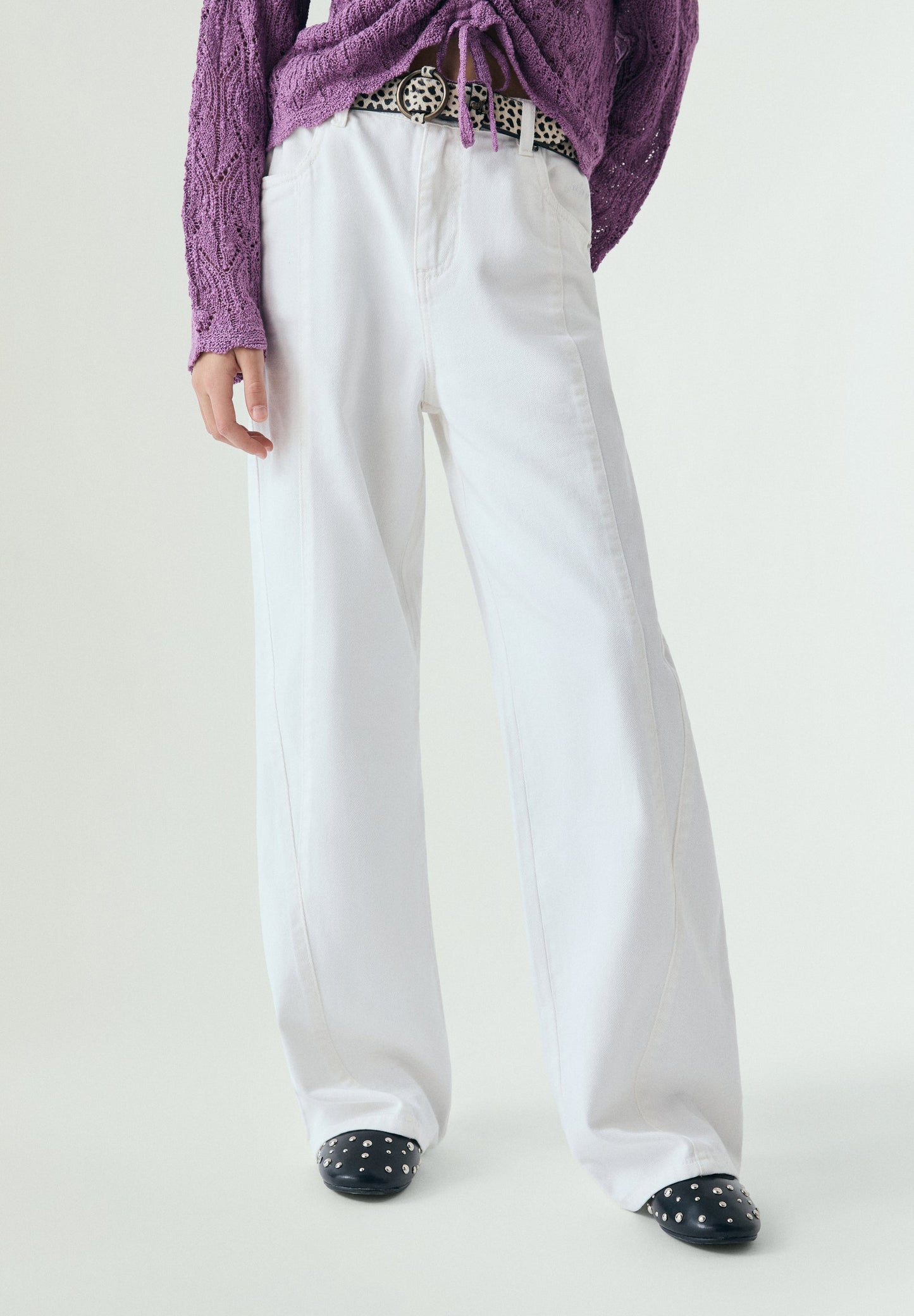 VAQUEROS COSTURAS WIDE LEG