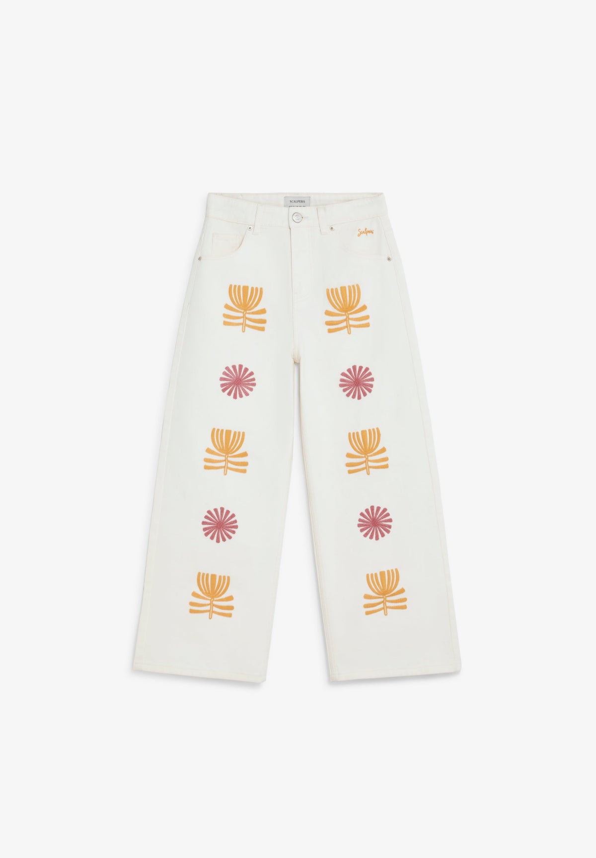 JEANS CULOTTE BORDADOS