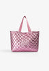 BOLSO ACOLCHADO ACABADO METALIZADO