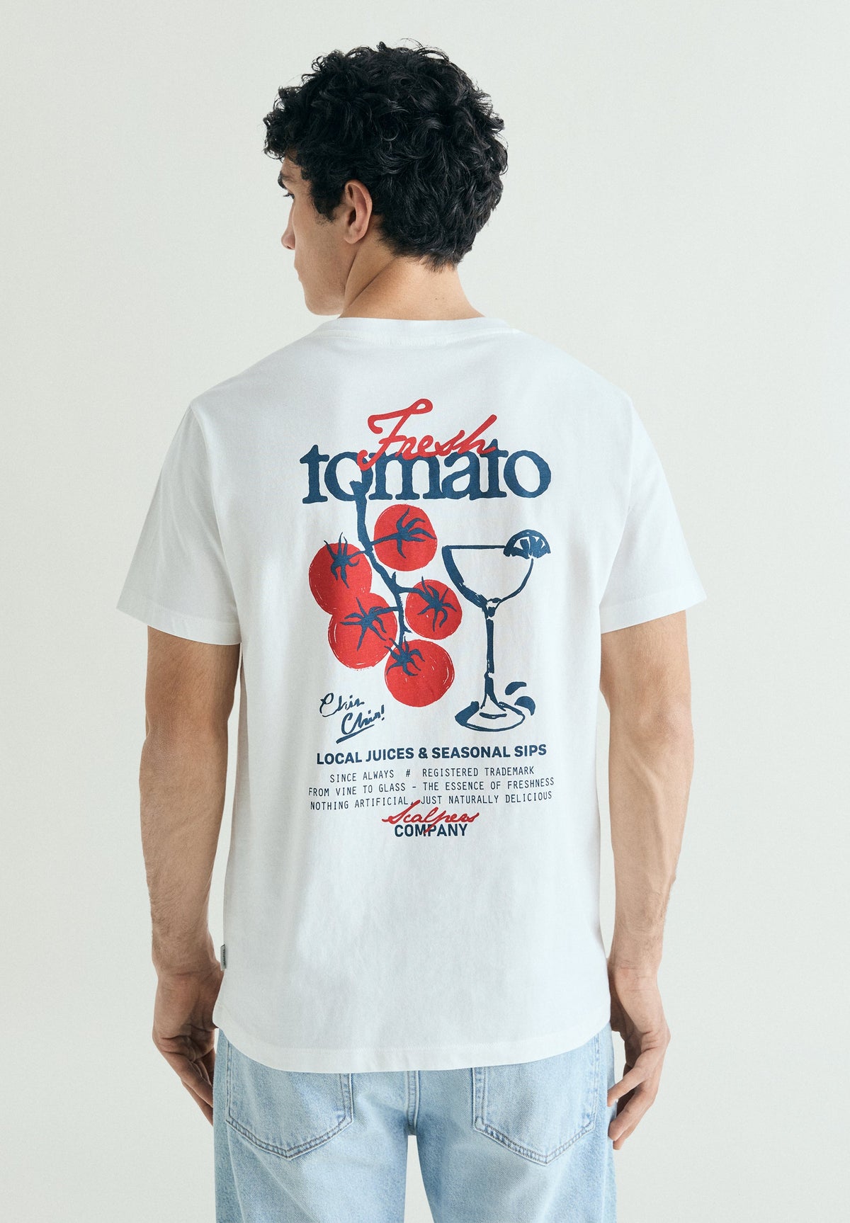 CAMISETA ESTAMPADO A CONTRASTE