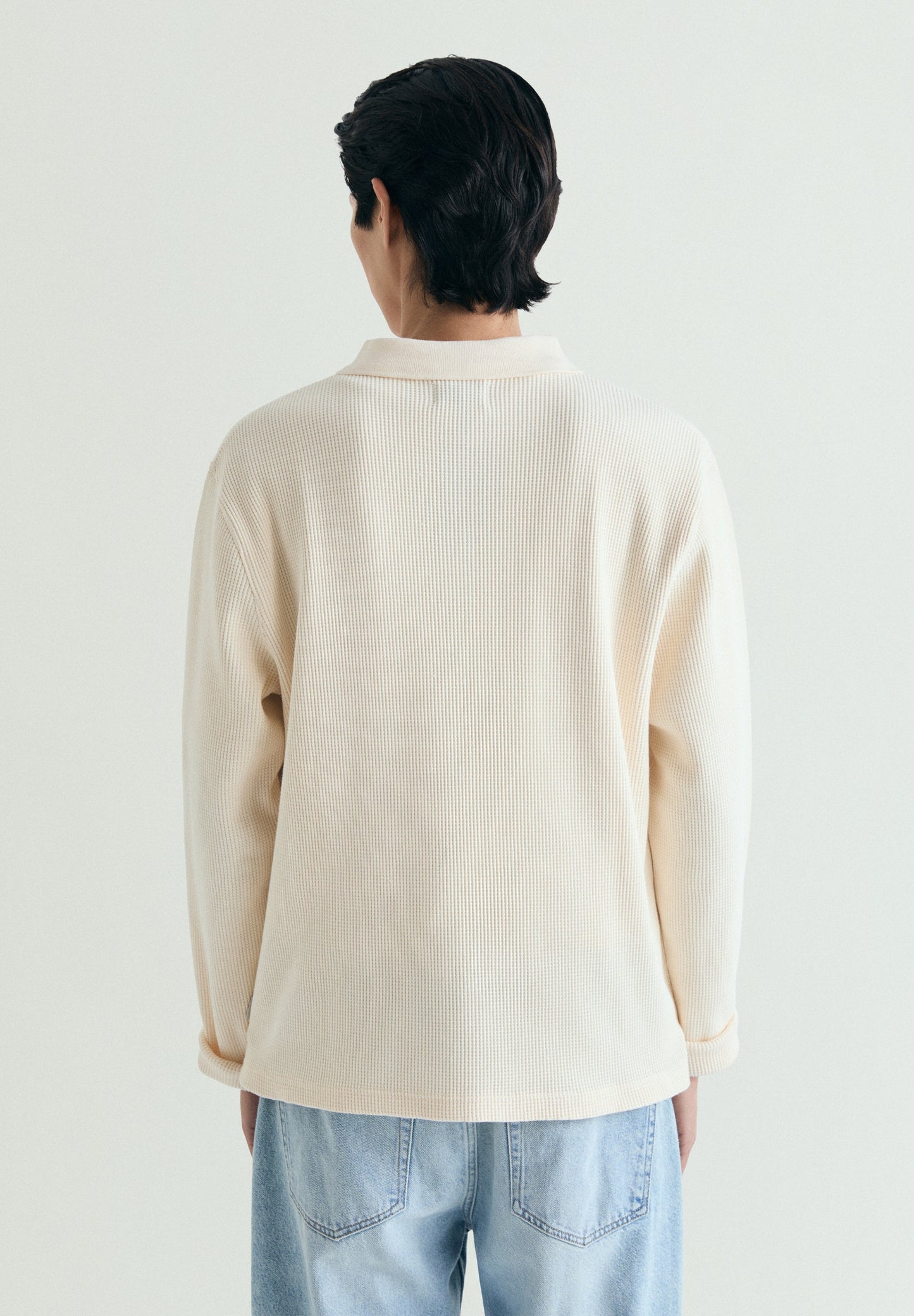 SUDADERA ESTILO POLO WAFFLE