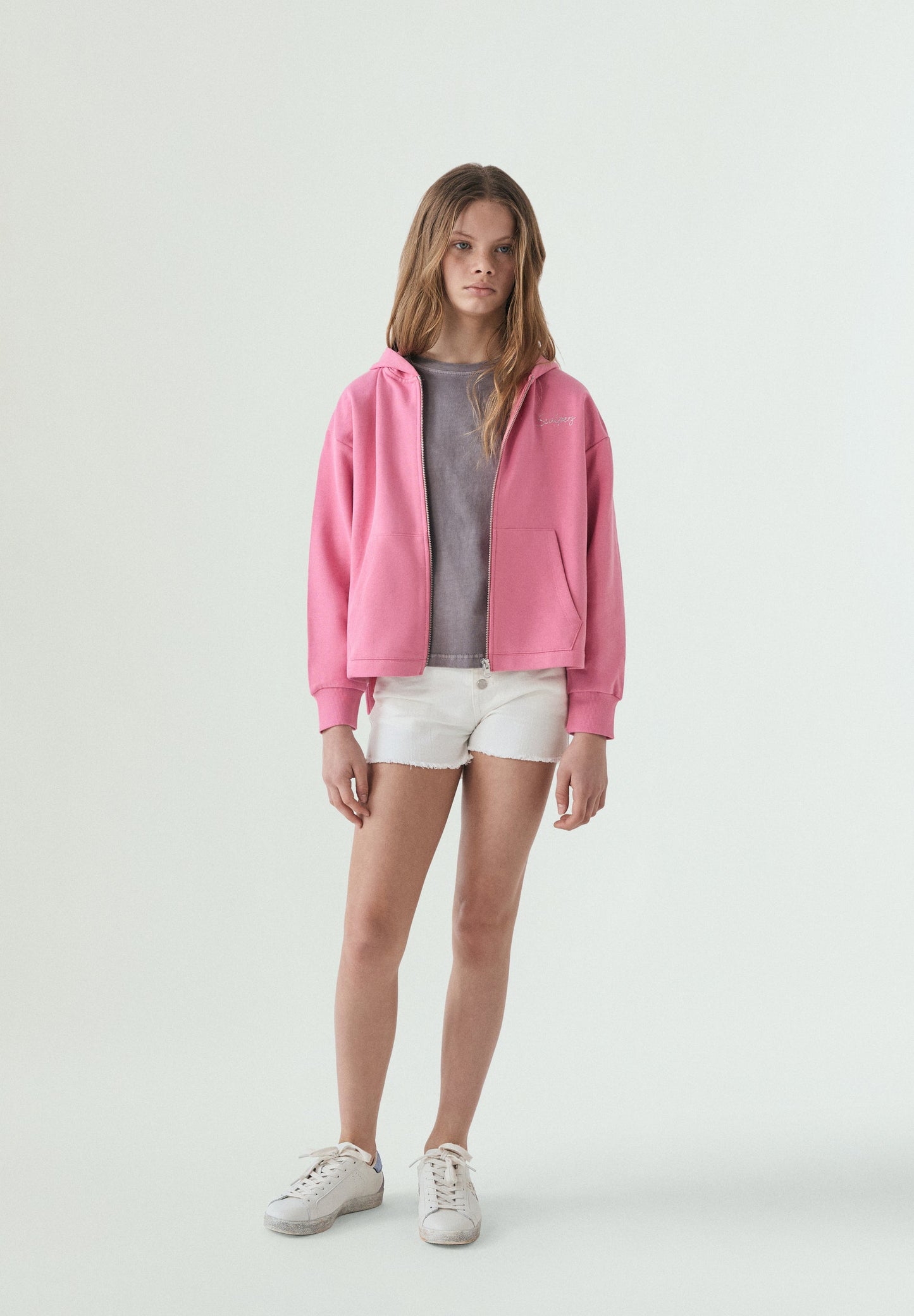 SUDADERA CON CAPUCHA CREMALLERA