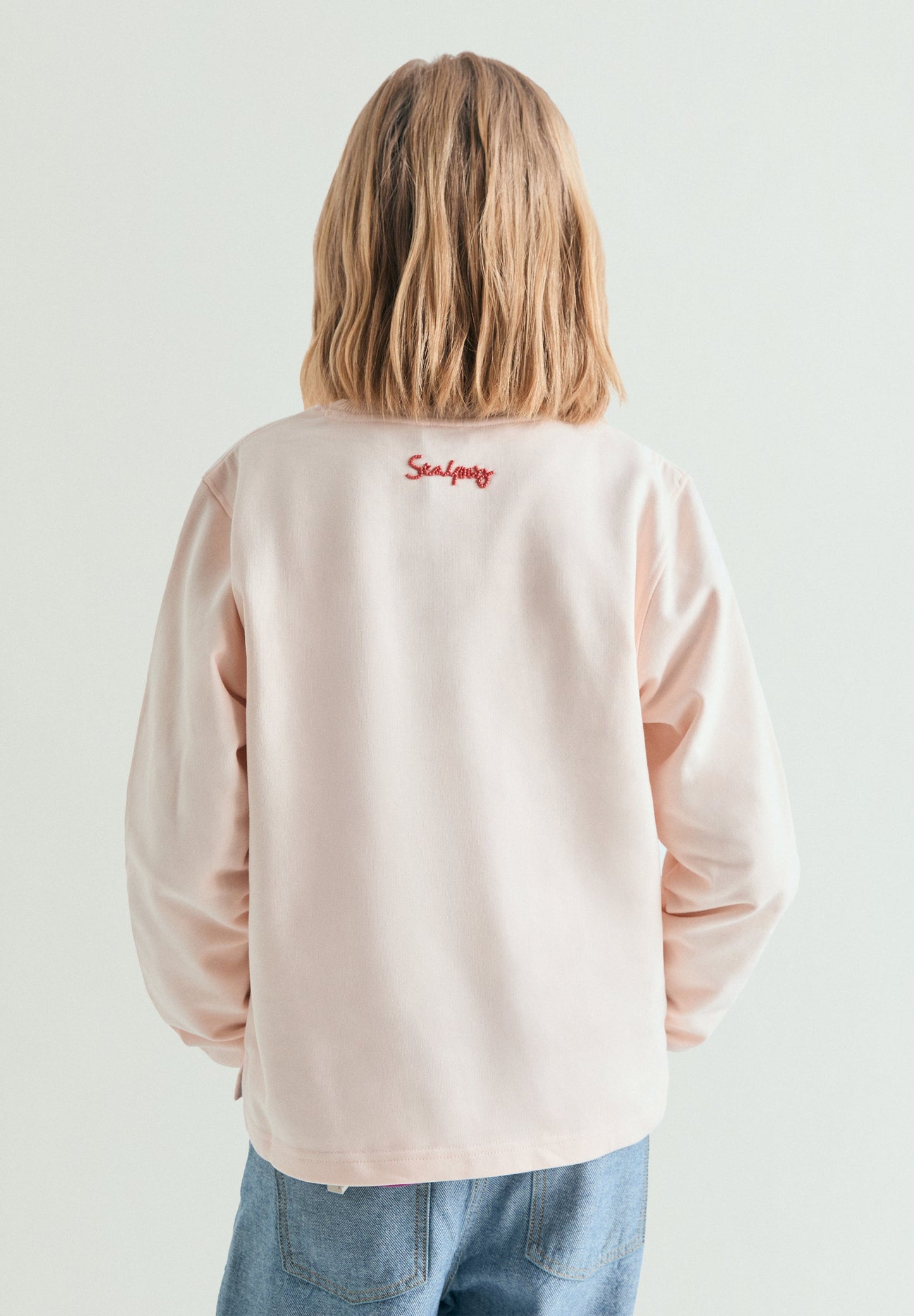 SUDADERA BORDADA CONTRASTE