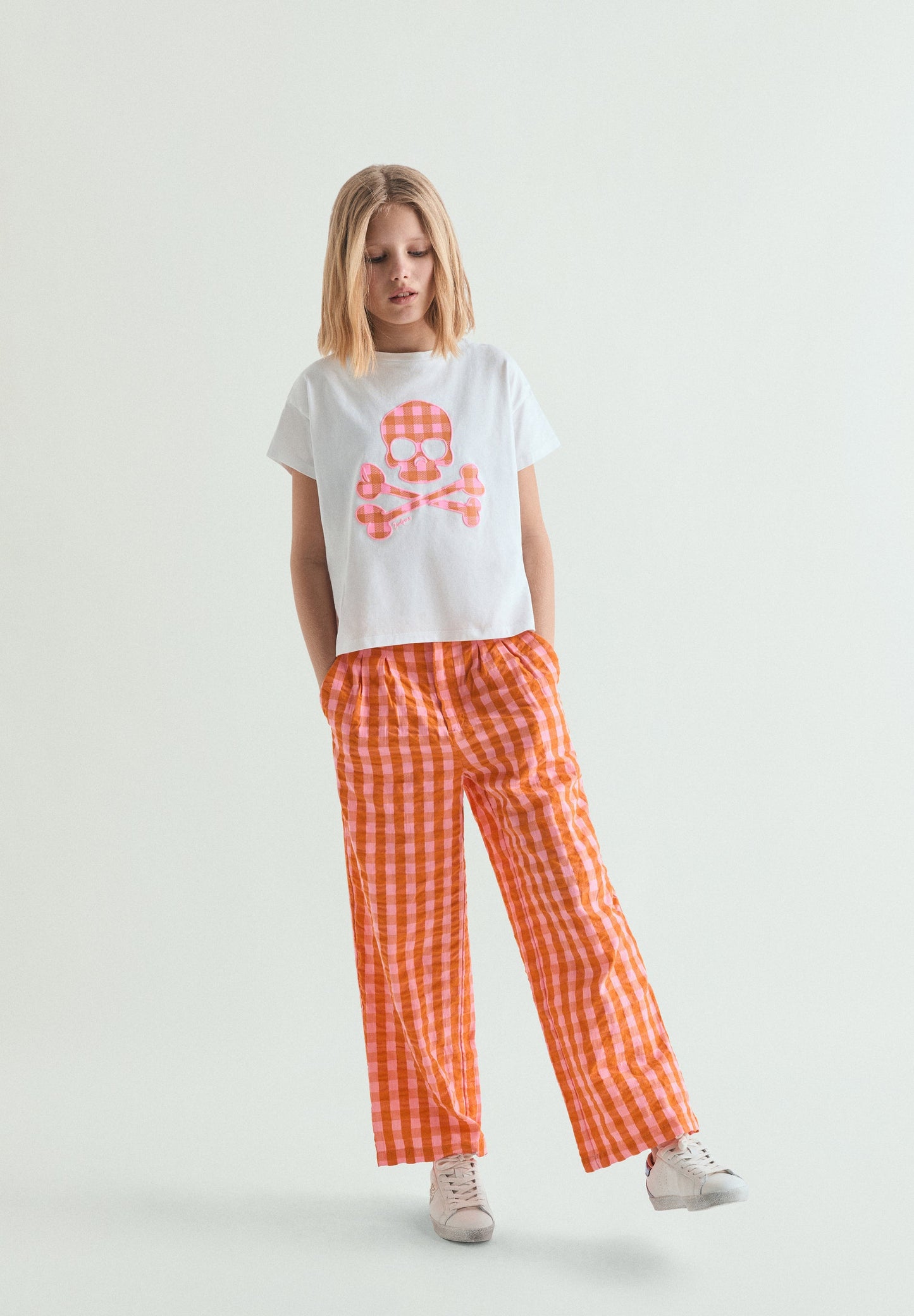 CAMISETA CALAVERA VICHY
