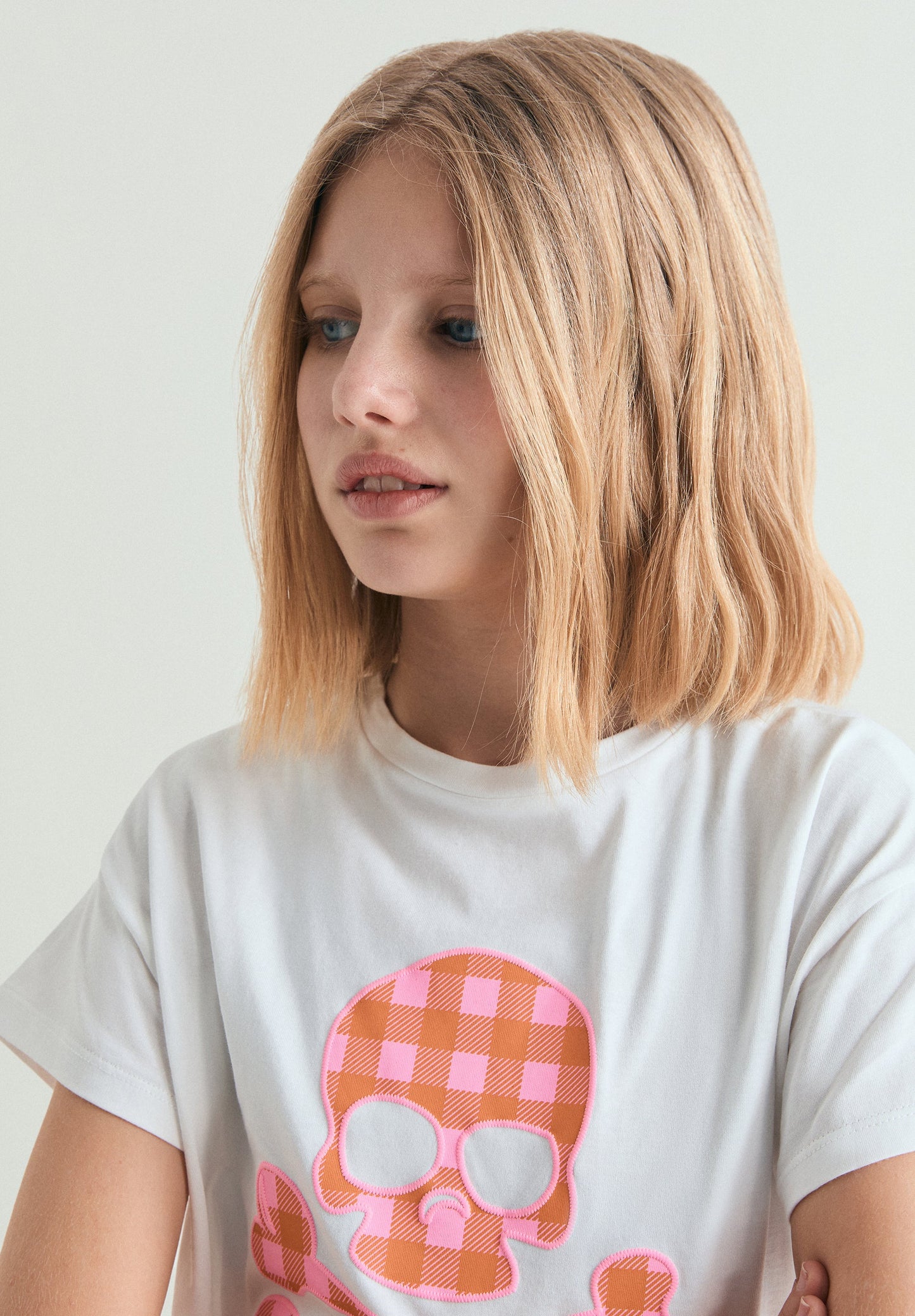 CAMISETA CALAVERA VICHY