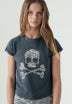 CAMISETA CALAVERA ANIMAL PRINT