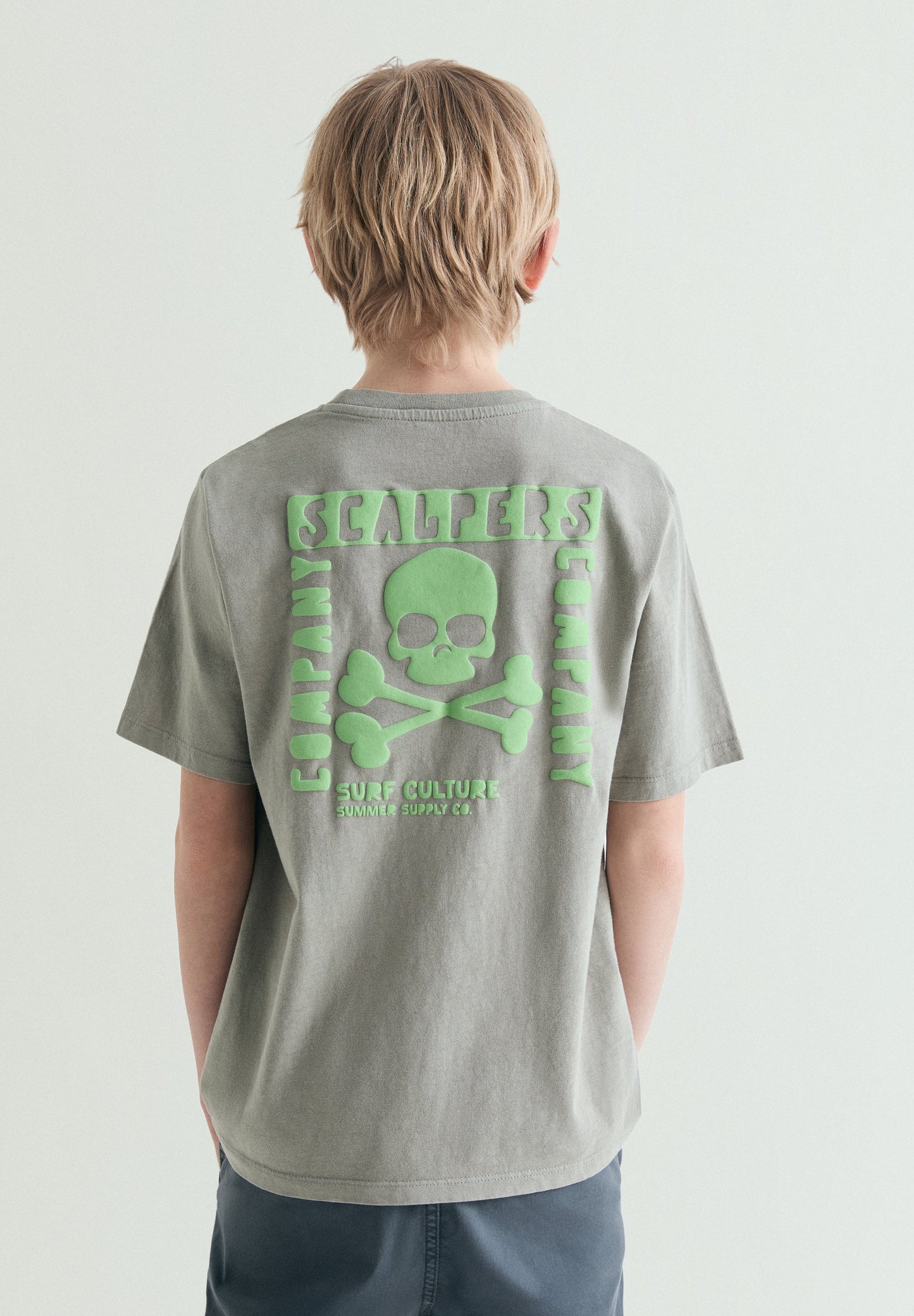 CAMISETA CALAVERA ESTAMPADA