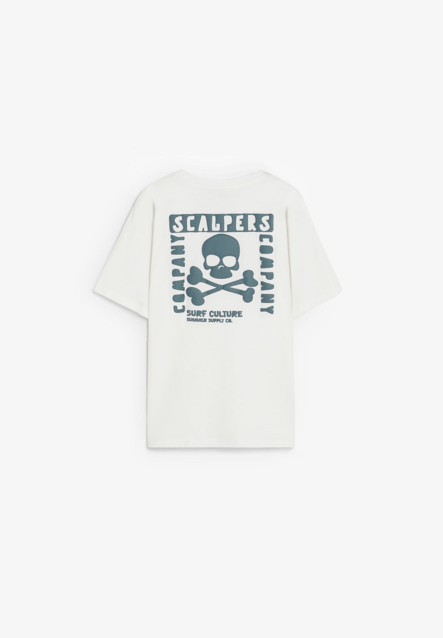CAMISETA CALAVERA ESTAMPADA