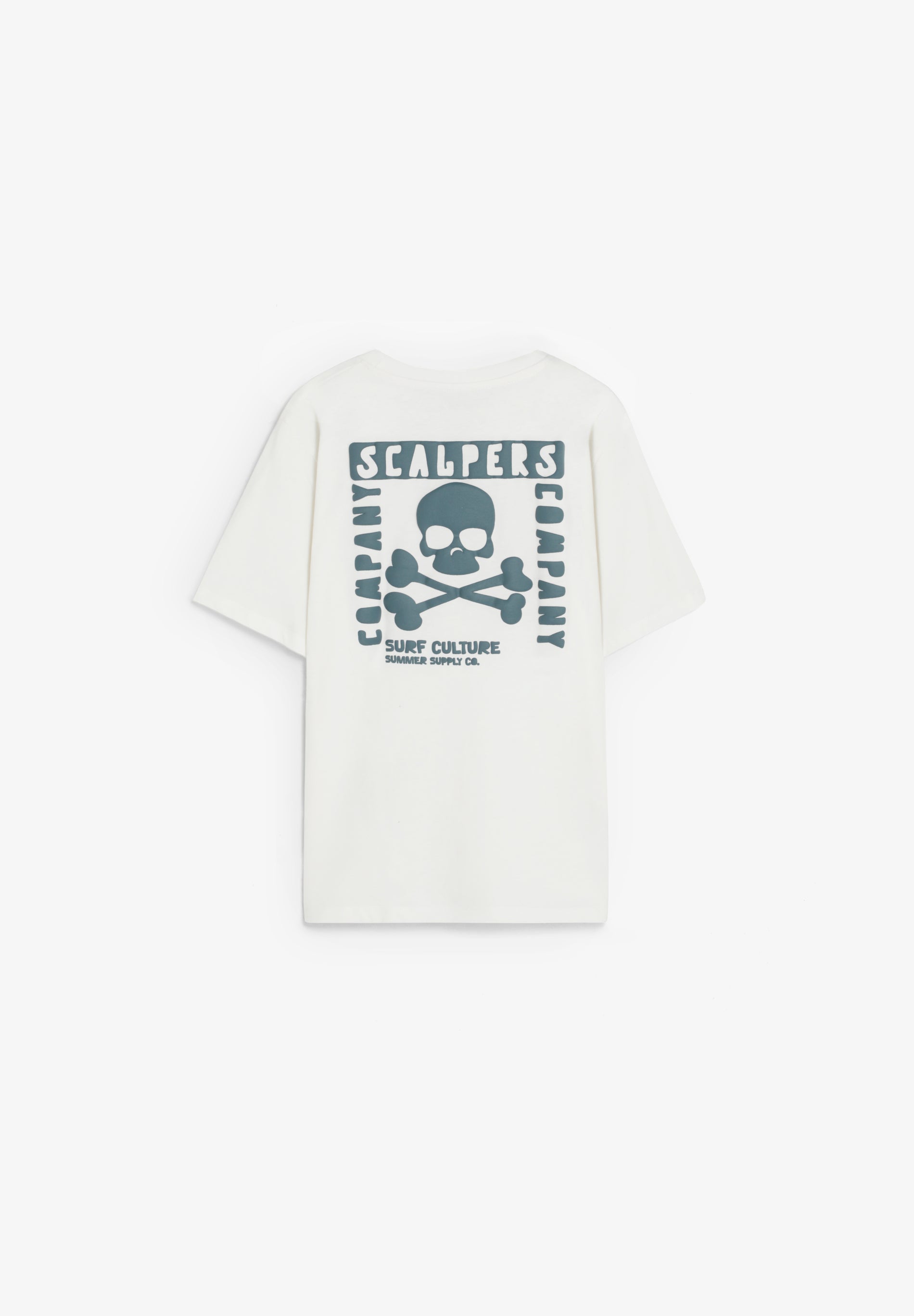 CAMISETA CALAVERA ESTAMPADA