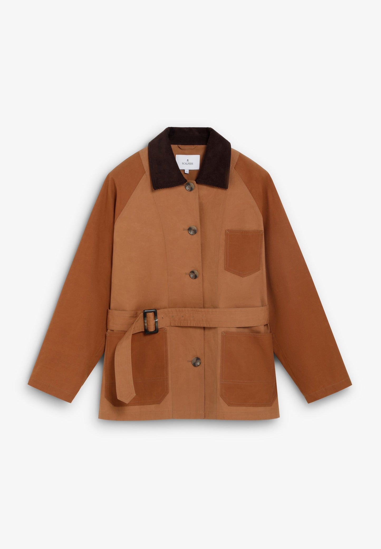 CHAQUETA ENCERADA BICOLOR