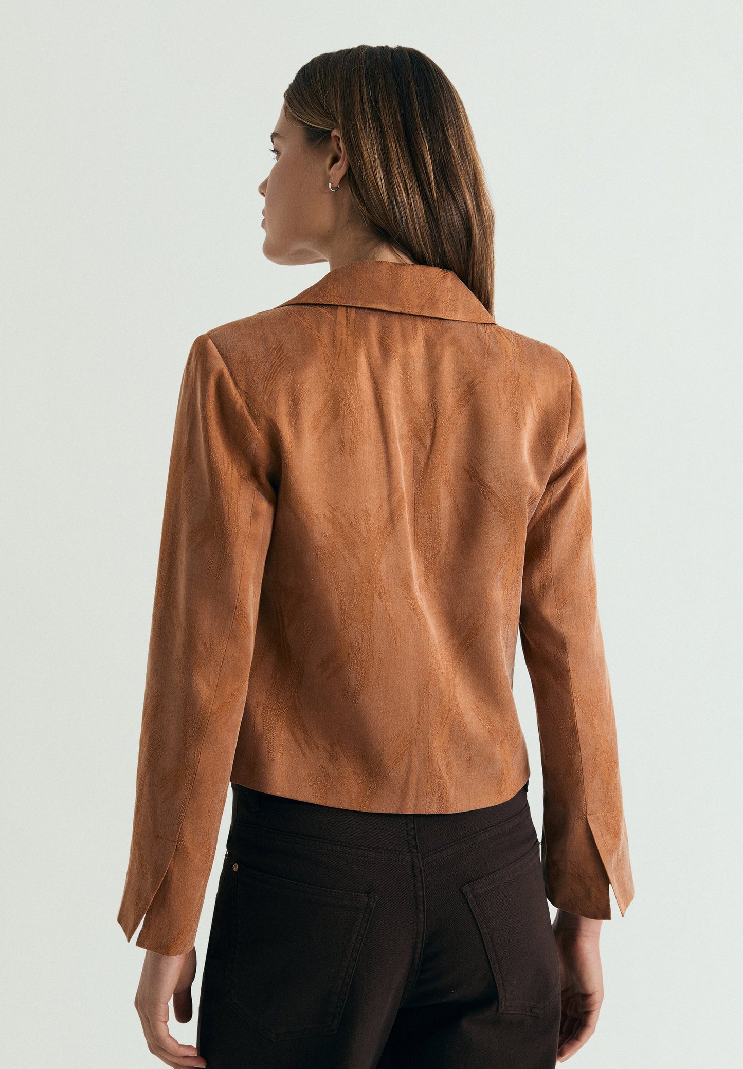 BLAZER CROP JACQUARD