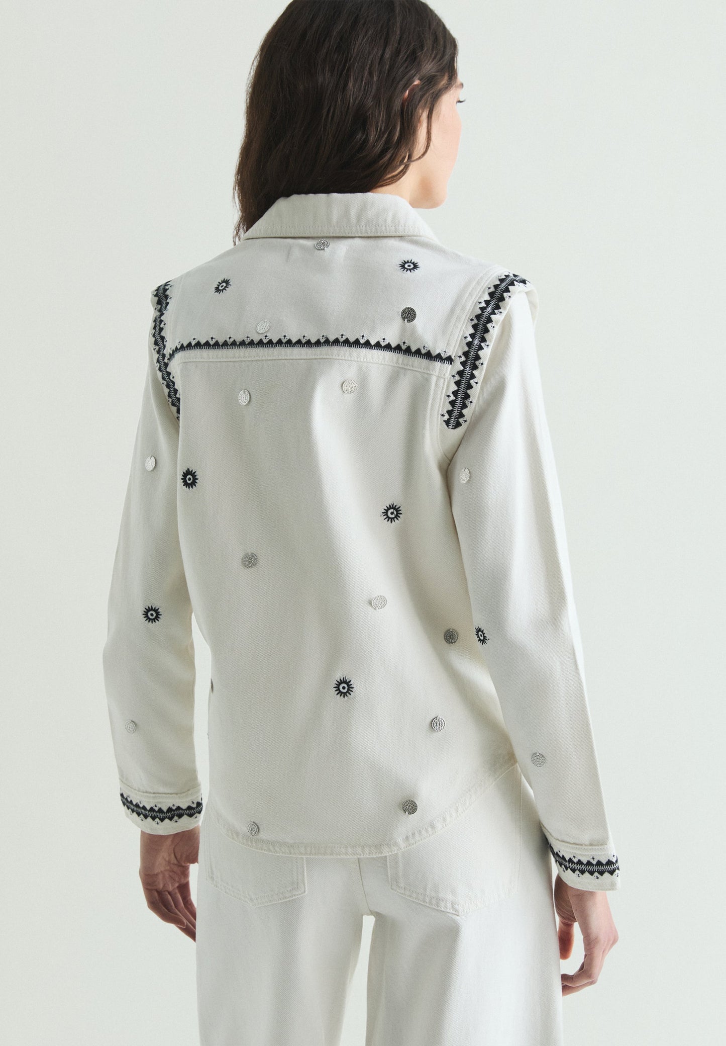 CAMISA DENIM PRINT ÉTNICO