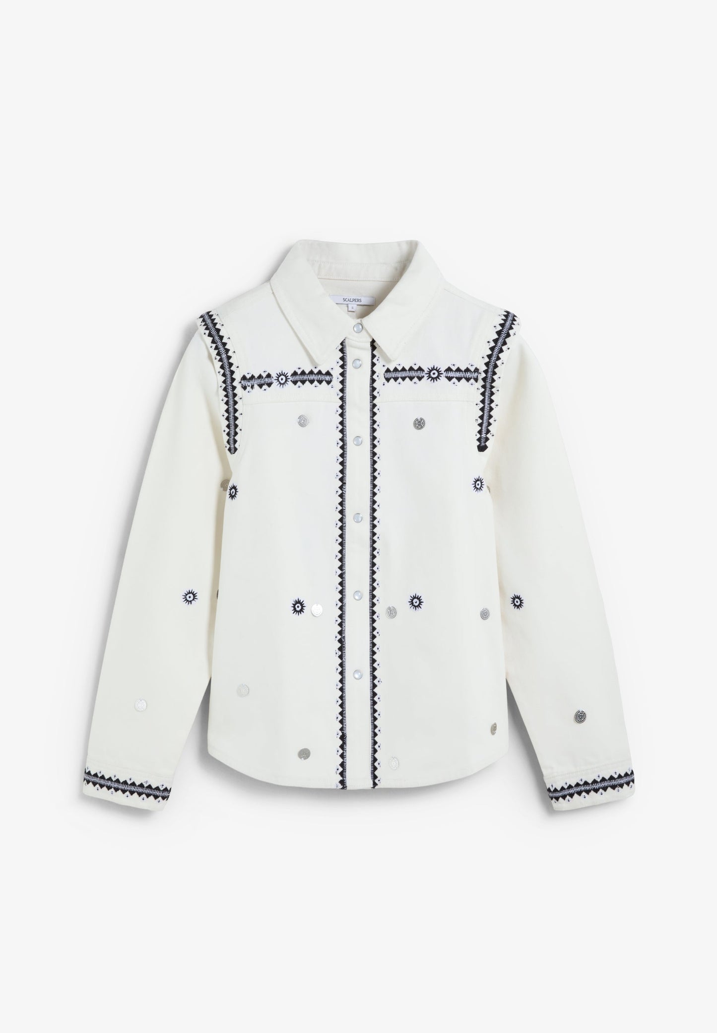CAMISA DENIM PRINT ÉTNICO