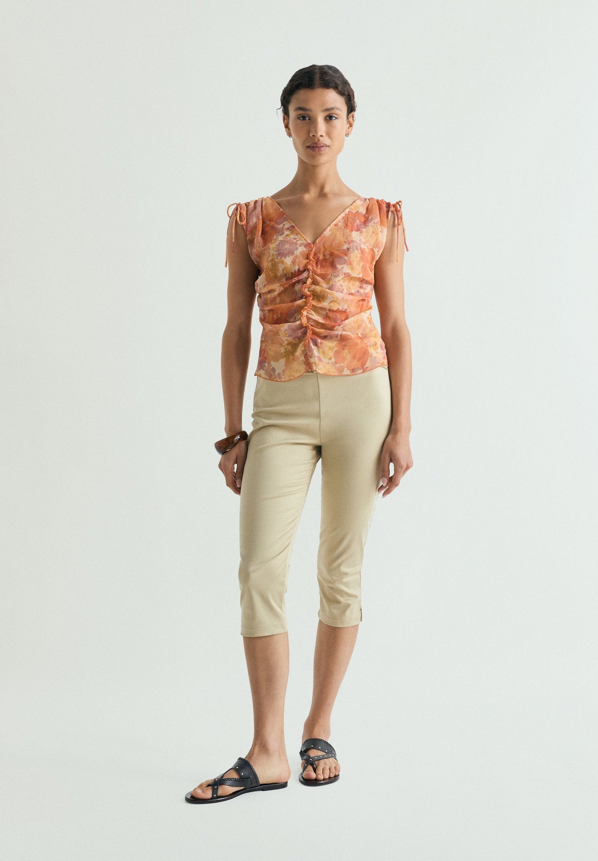 BLUSA FRUNCES FLORAL