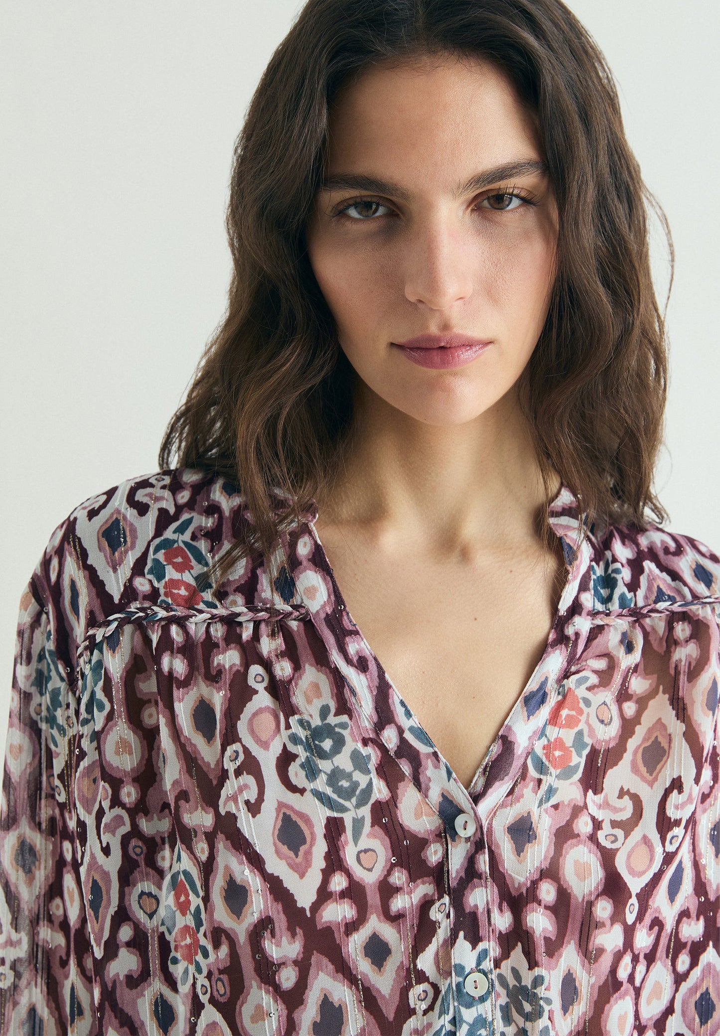 BLUSA FLUIDA ESTAMPADA