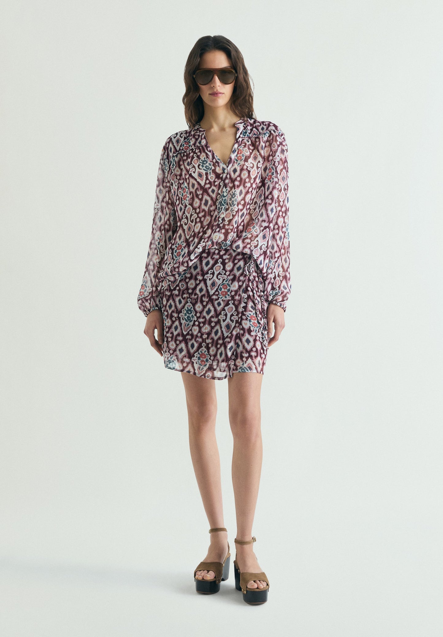 BLUSA FLUIDA ESTAMPADA