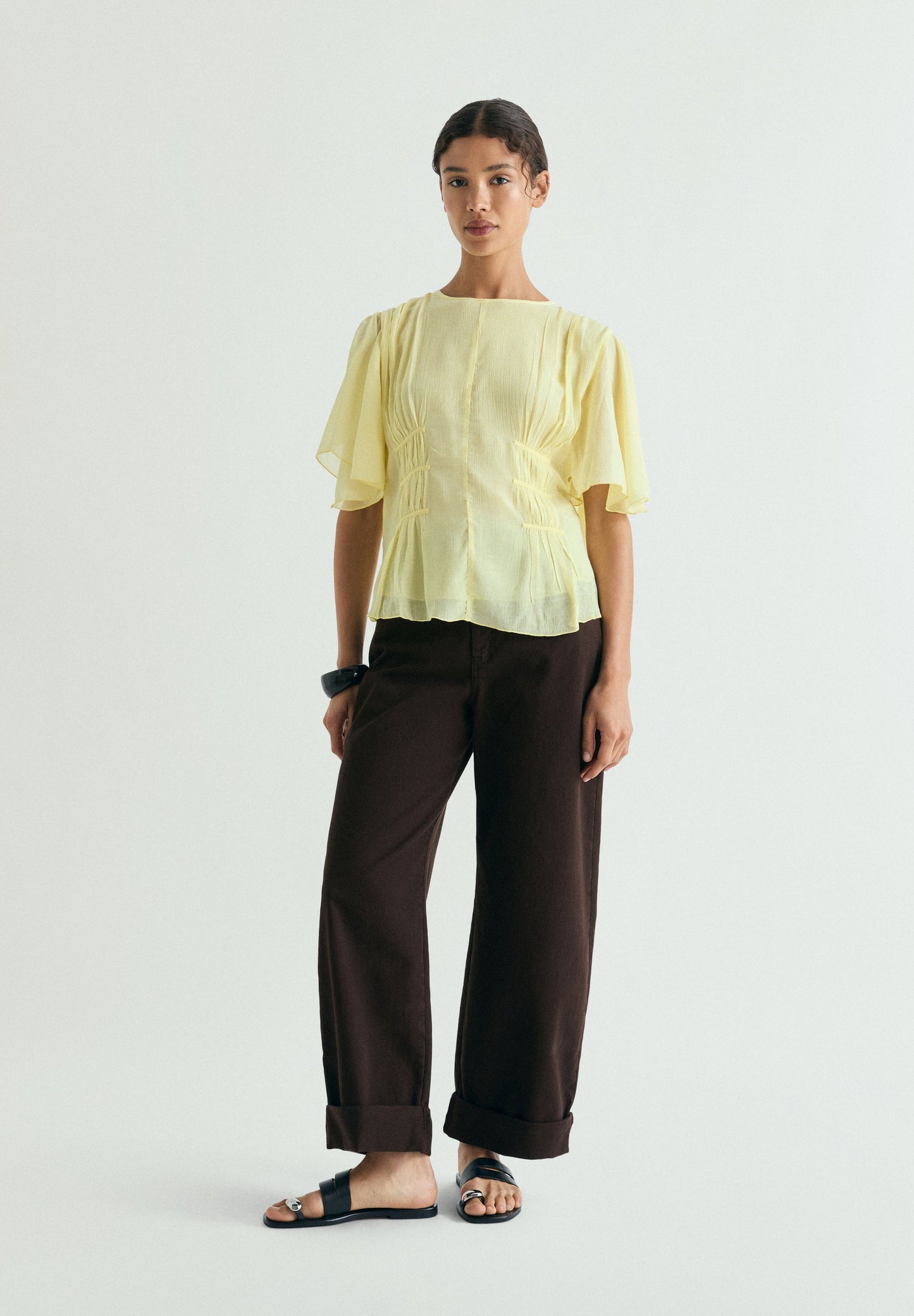 BLUSA FLUIDA FRUNCES