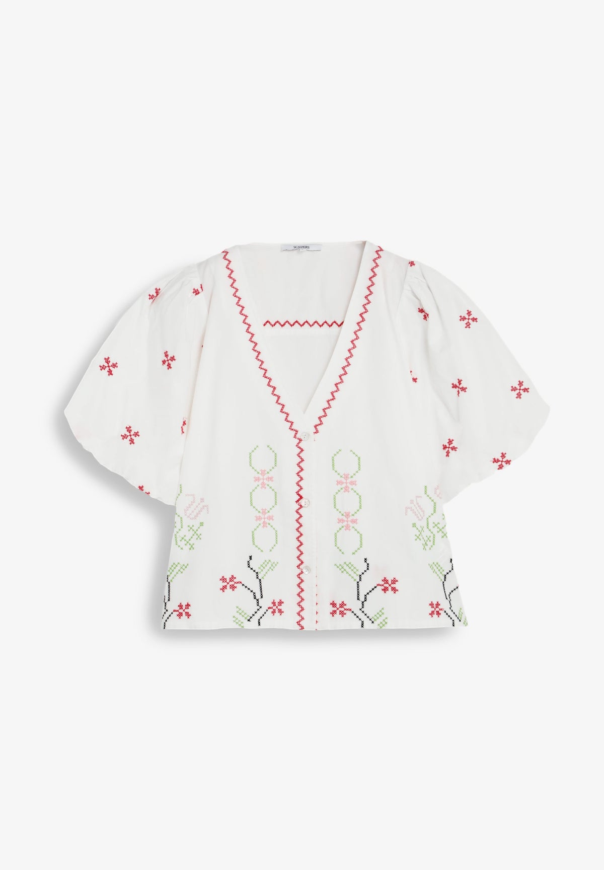 BLUSA BORDADOS FLORALES