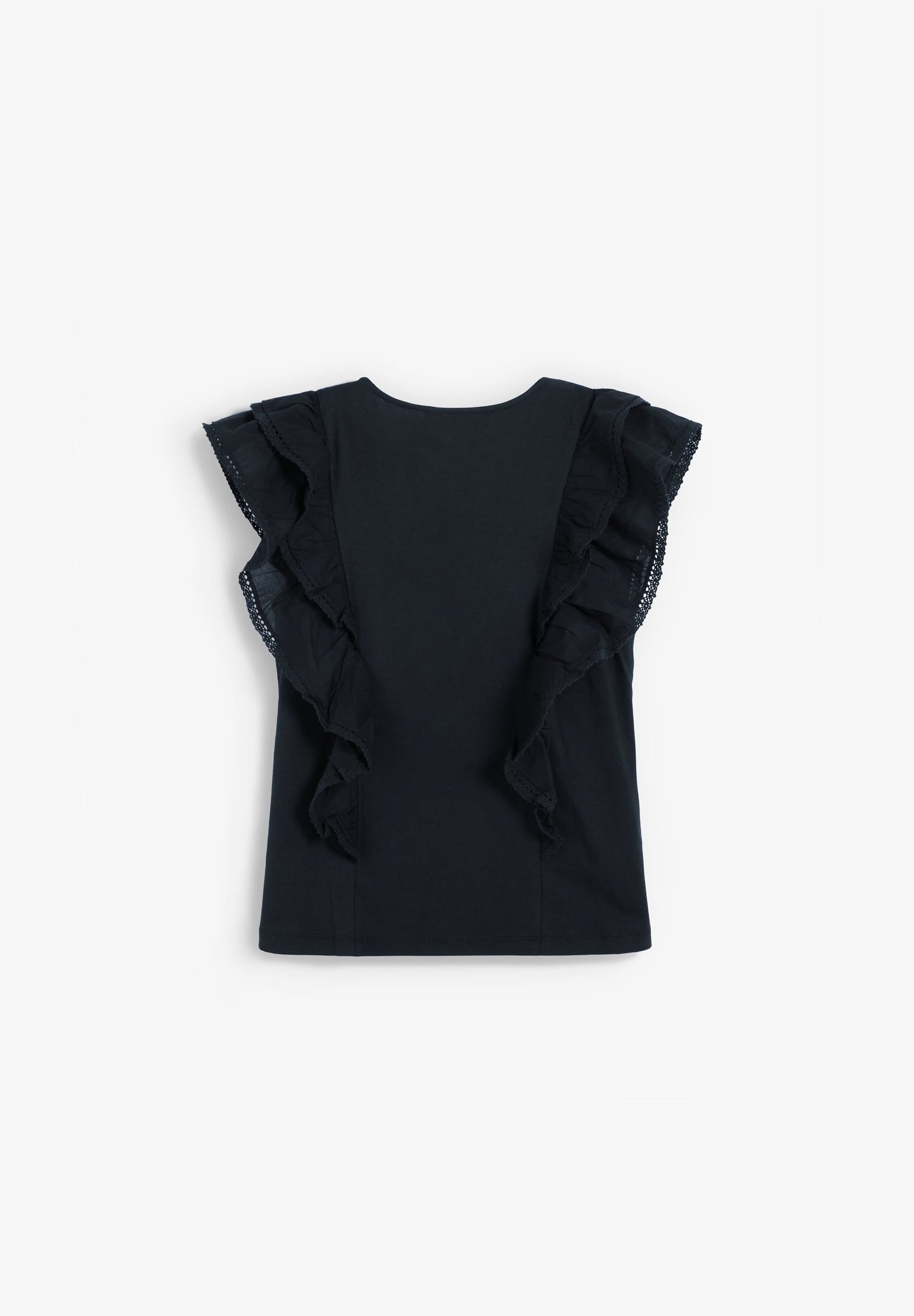 CAMISETA ALGODÓN VOLANTES