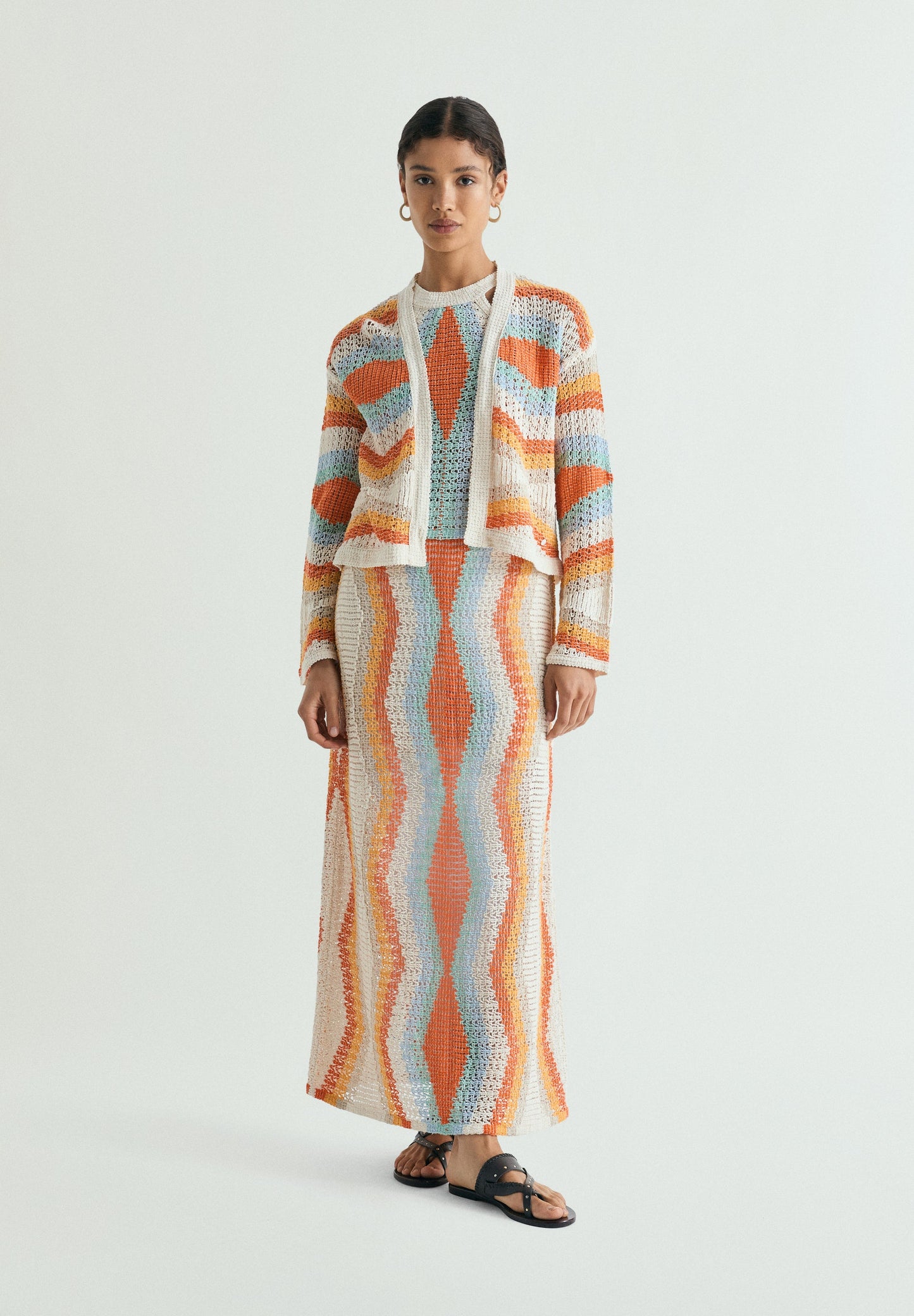 CÁRDIGAN CROCHET MULTICOLOR