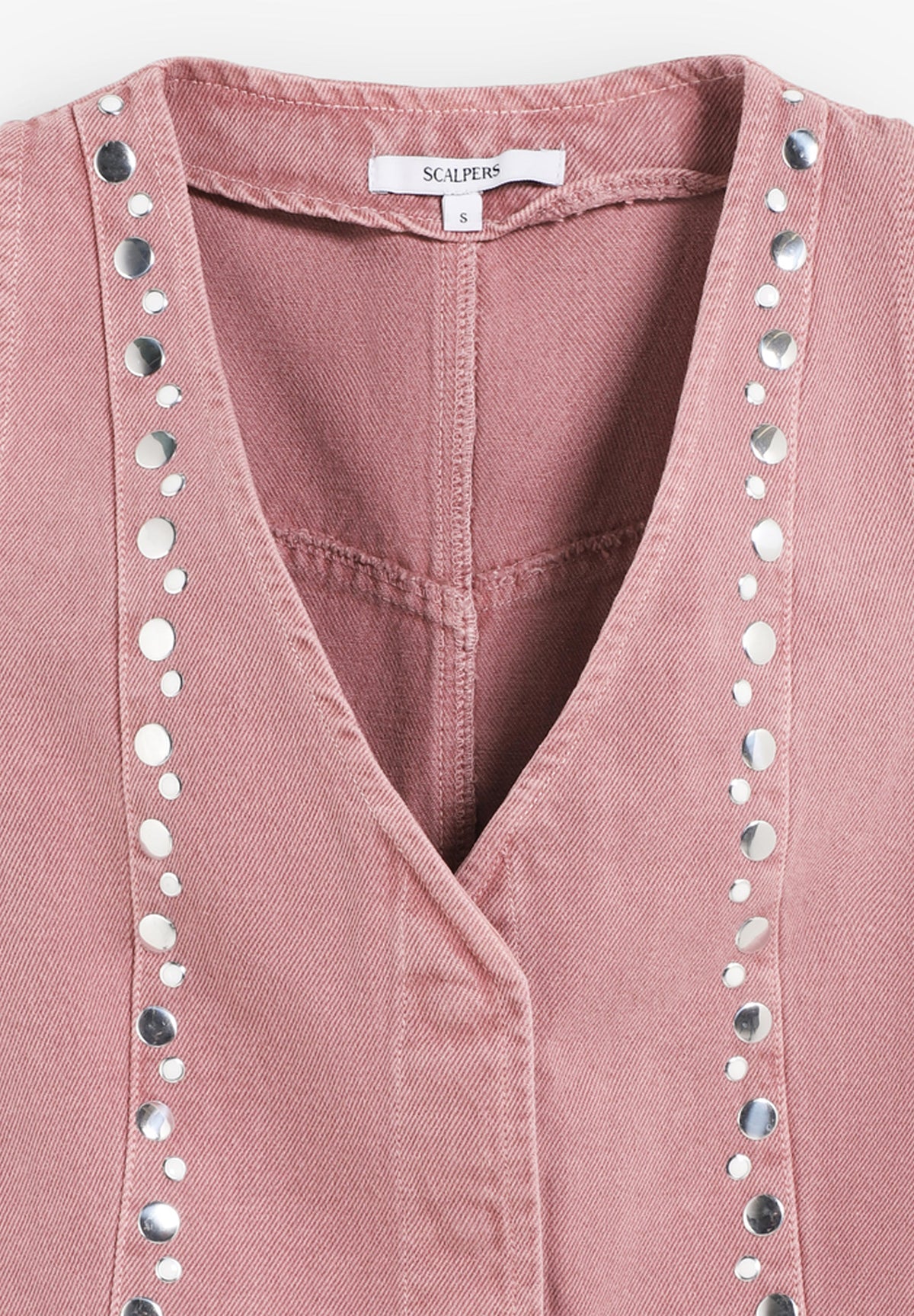 CHALECO DENIM STUDS