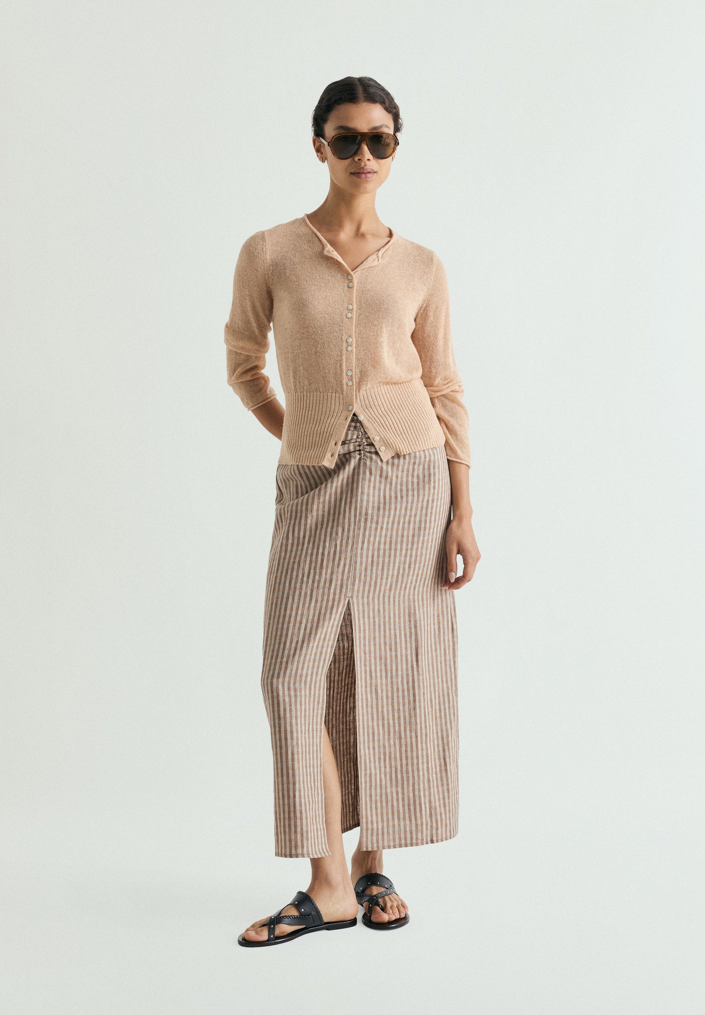 FALDA VICHY FRUNCIDA