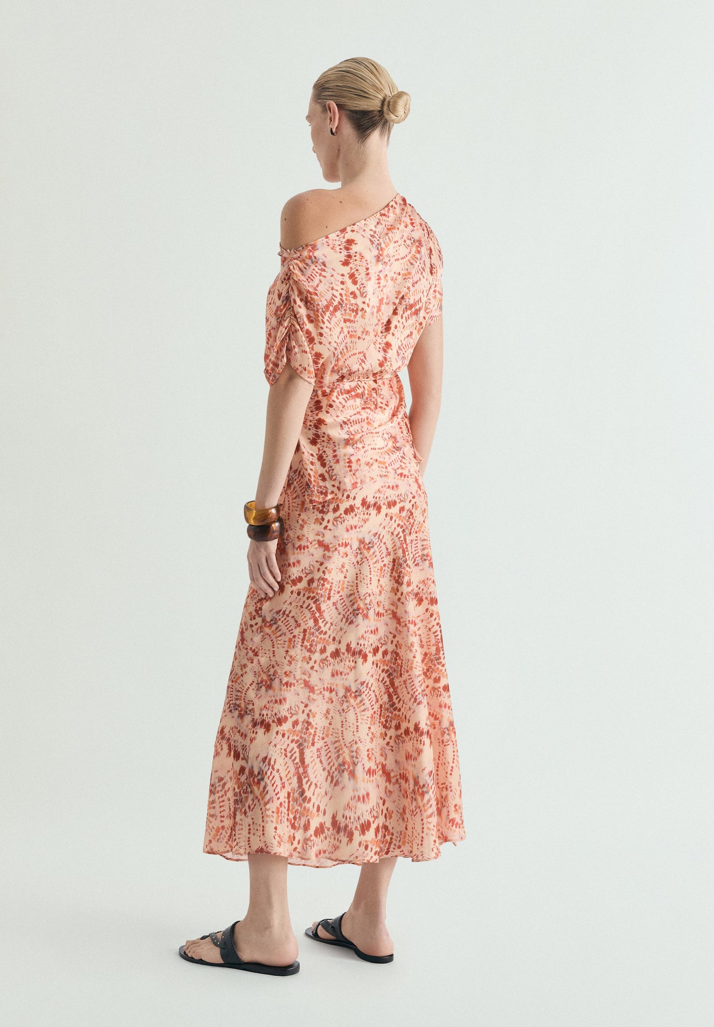 FALDA MIDI TIE-DYE