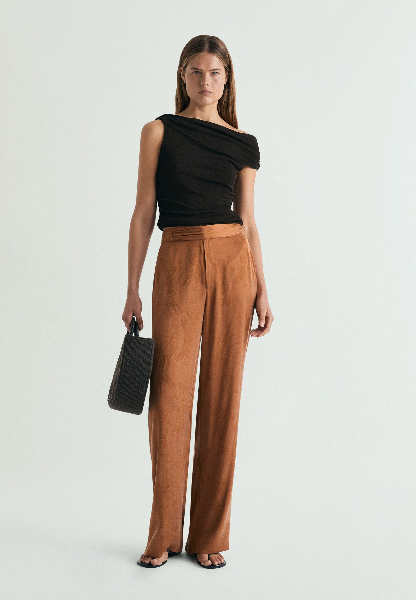 PANTALÓN WIDE LEG JACQUARD