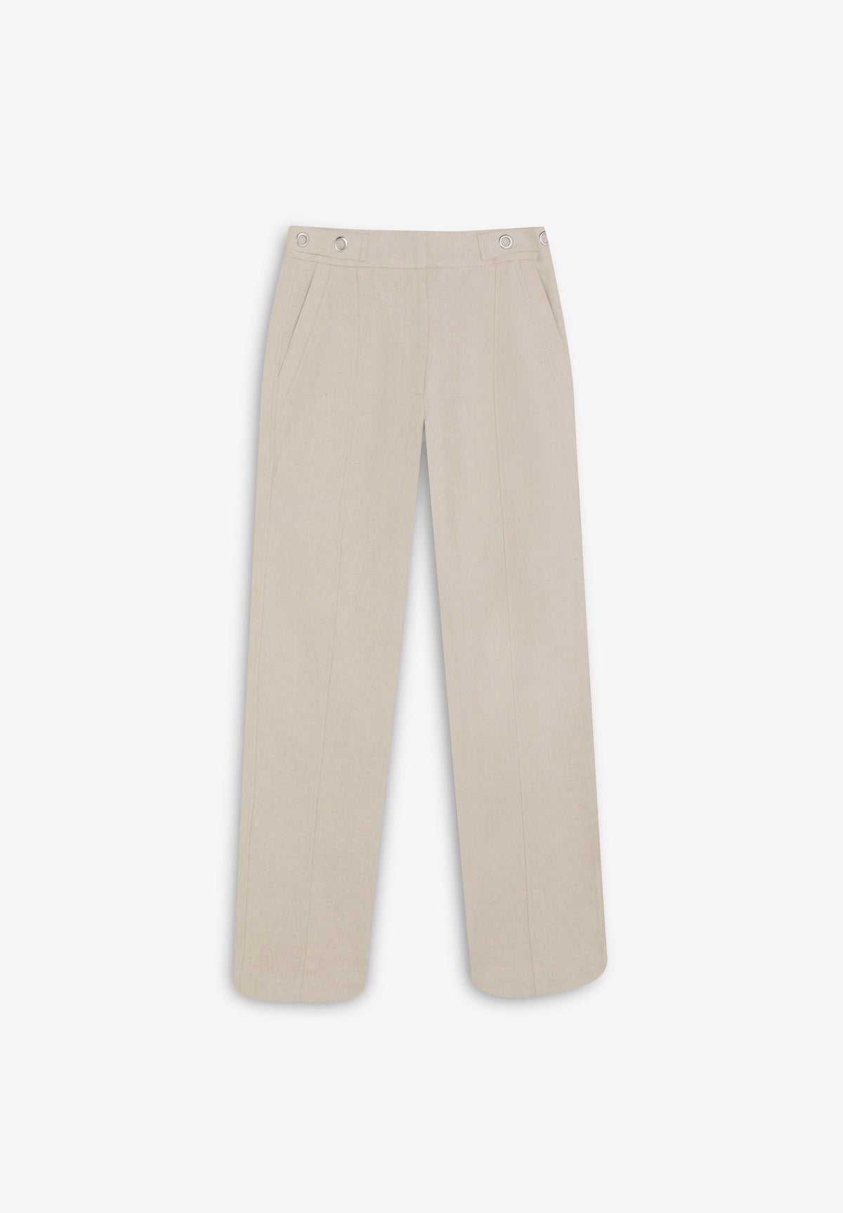 PANTALÓN LINO DETALLES METÁLICOS