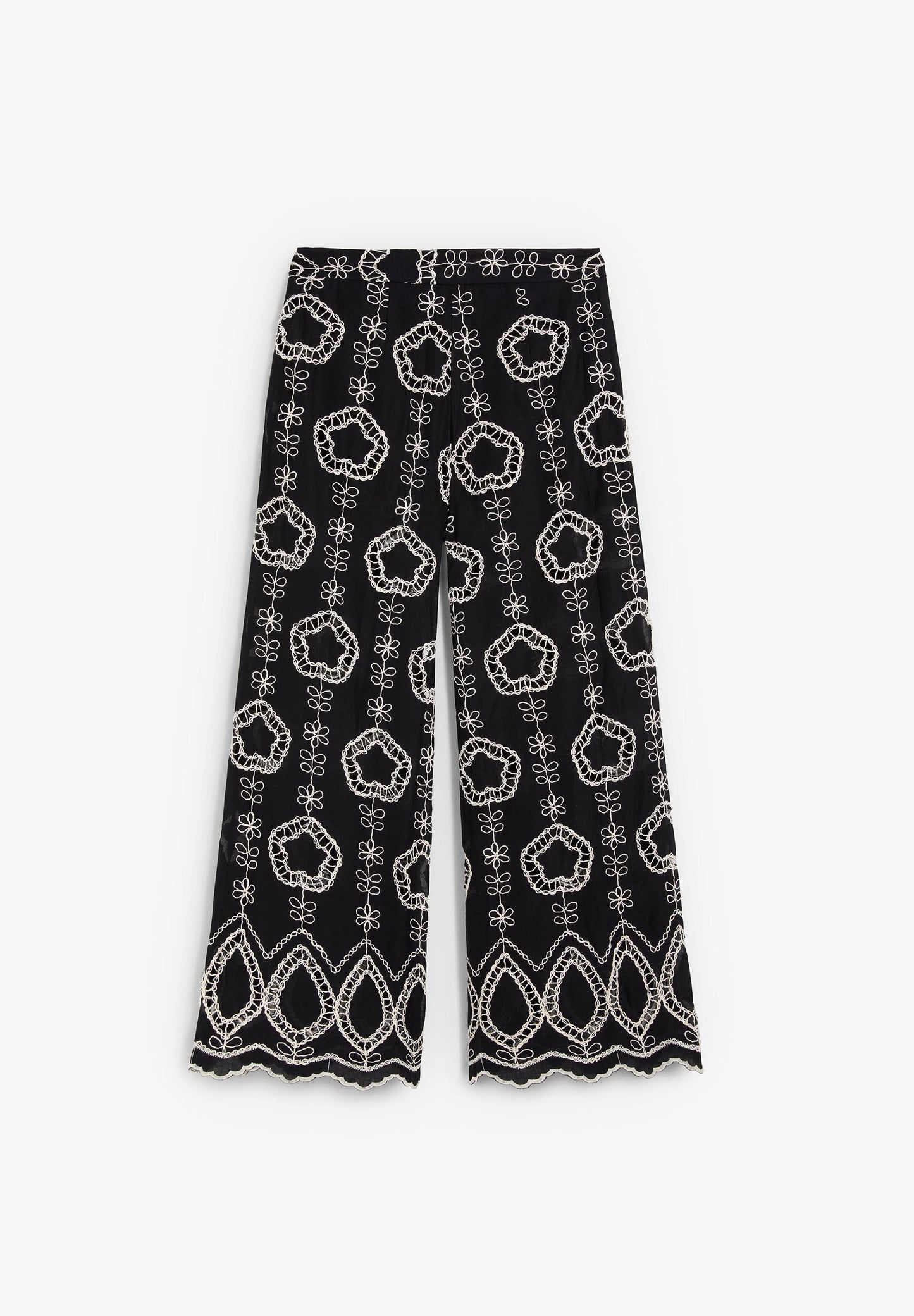 PANTALÓN BORDADOS CONTRASTE