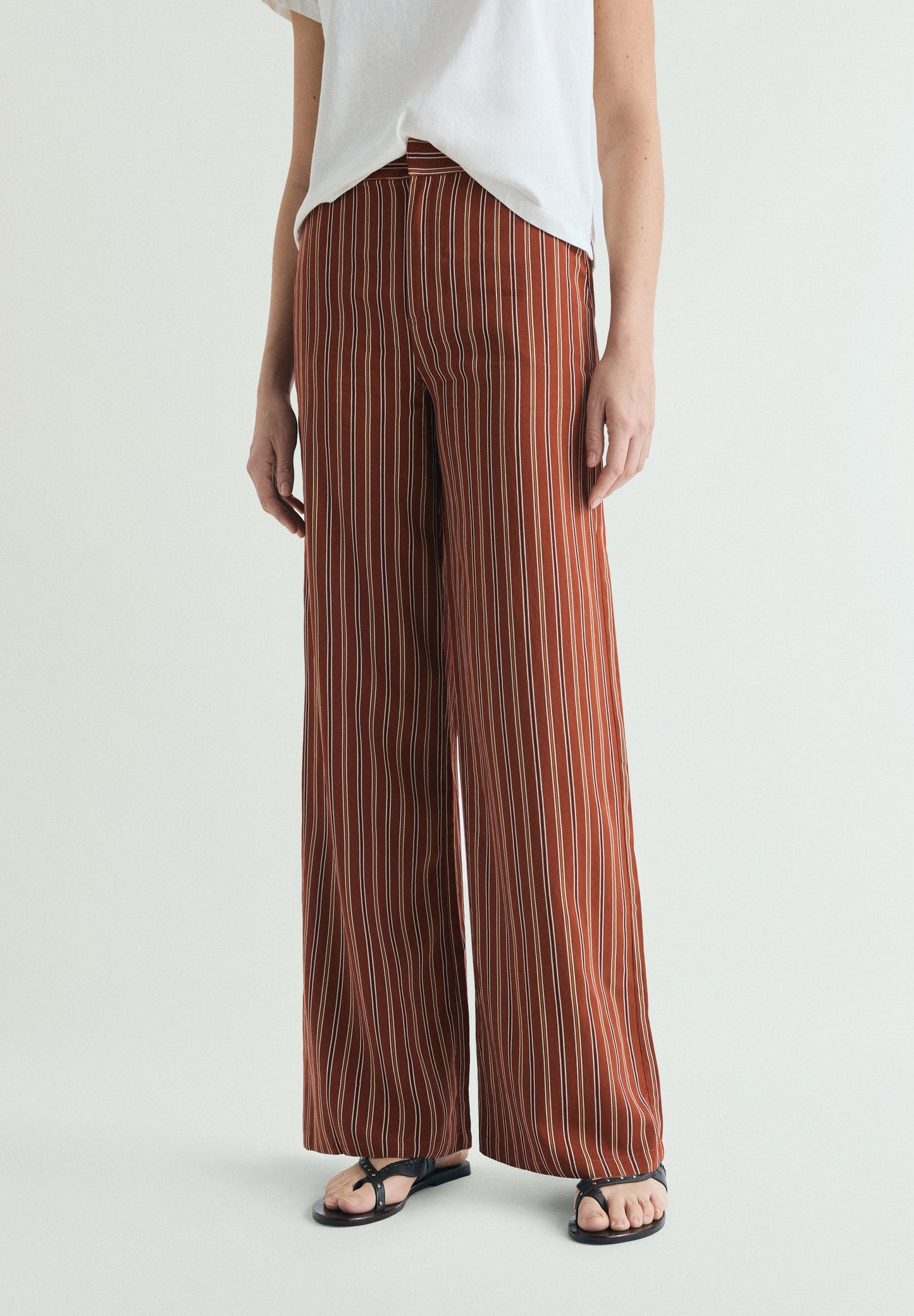 PANTALÓN RAYAS TERRACOTA