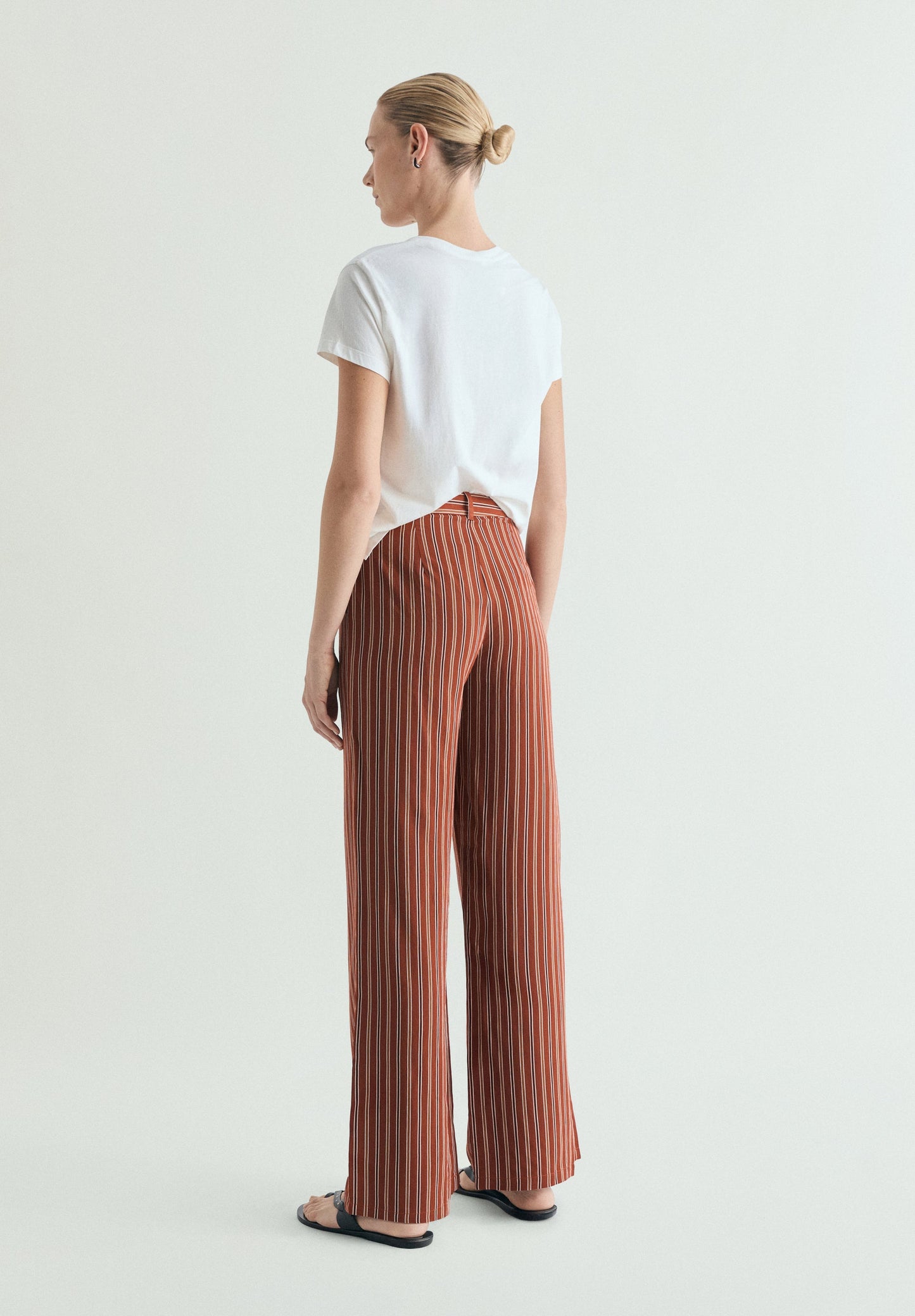 PANTALÓN RAYAS TERRACOTA