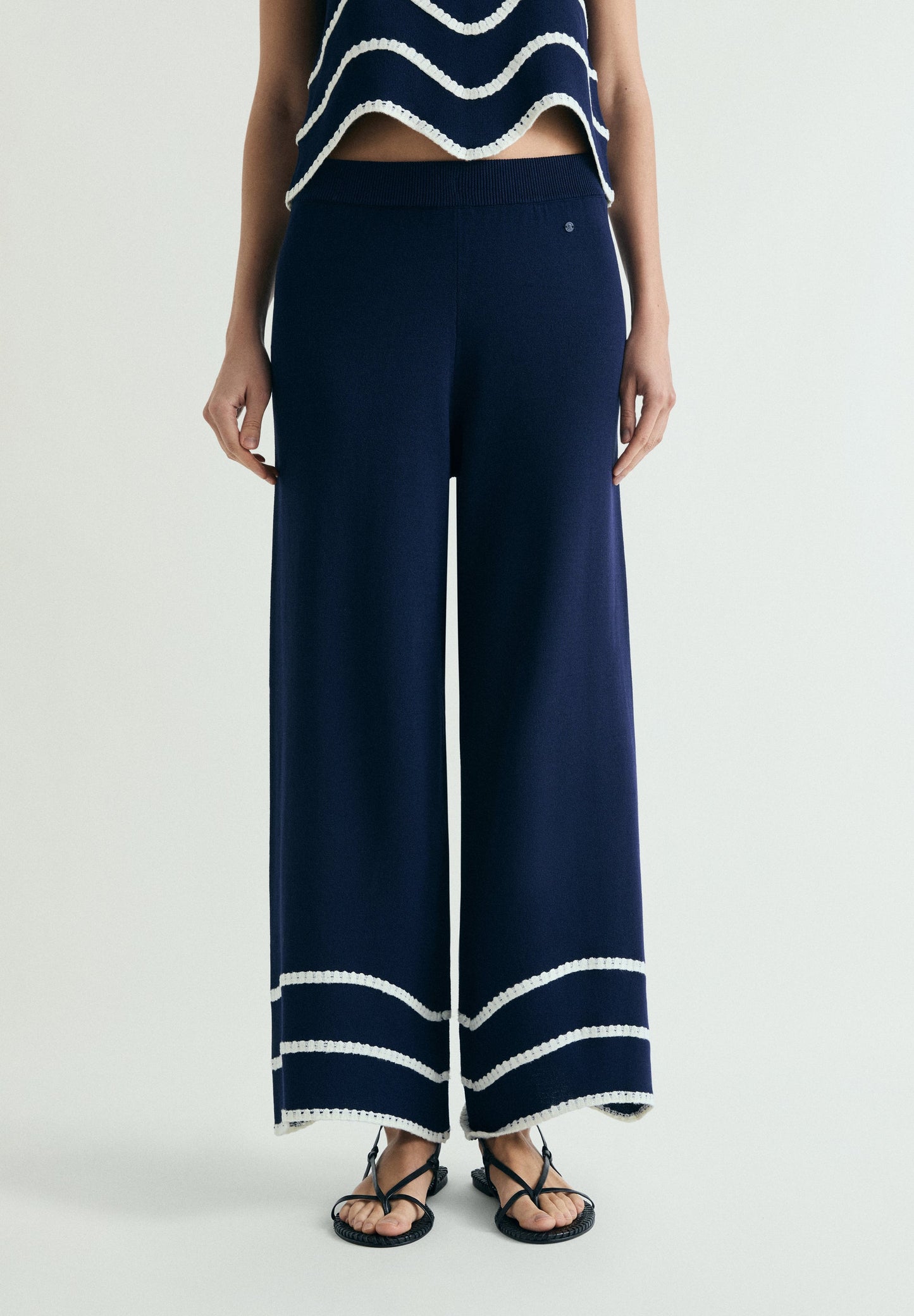 PANTALÓN PUNTO FINO CONTRASTE