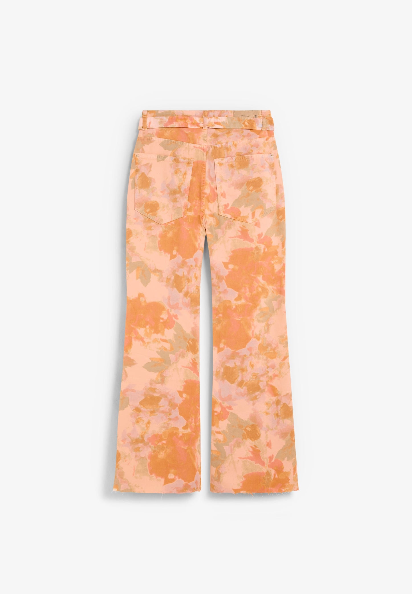 JEANS FLARE PRINT FLORAL